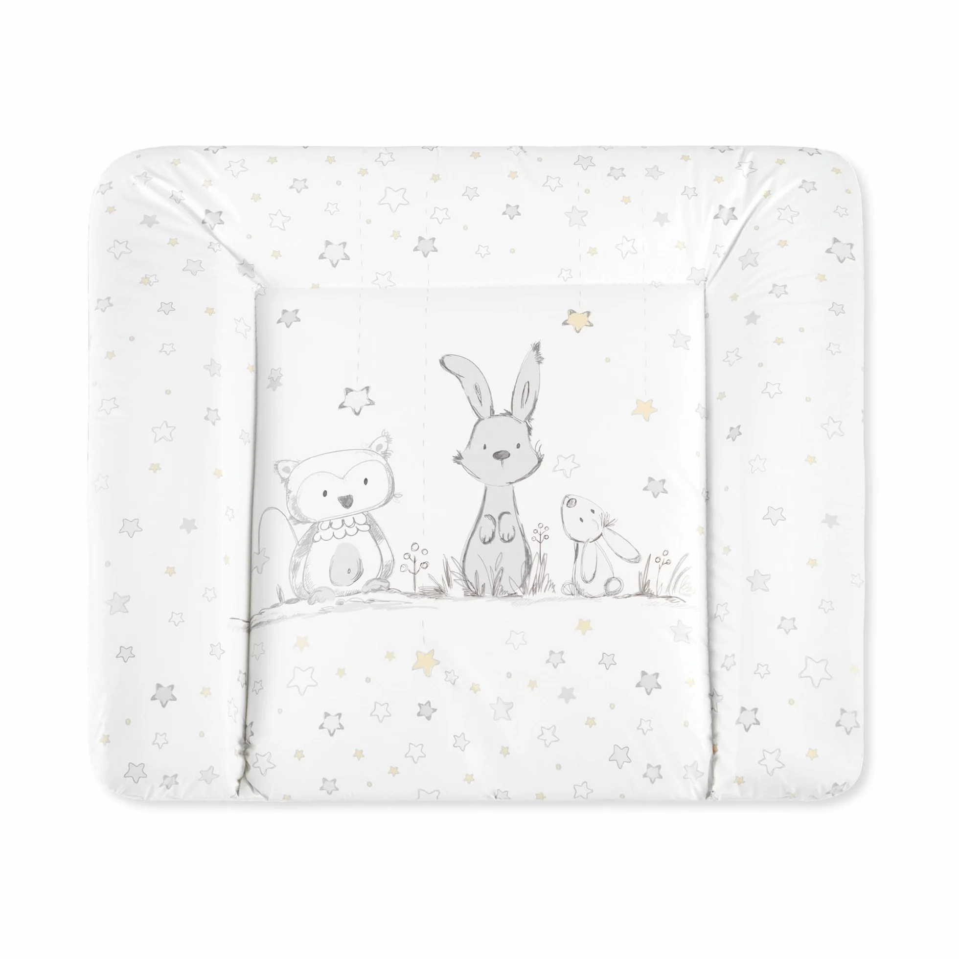 Julius Zöllner® Materassino fasciatoio Softy, 65 x 75 cm, morbido fasciatoio – pellicola impermeabile e lavabile – Made in Germany – Oeko-Tex Standard 100 – Amici delle stelle