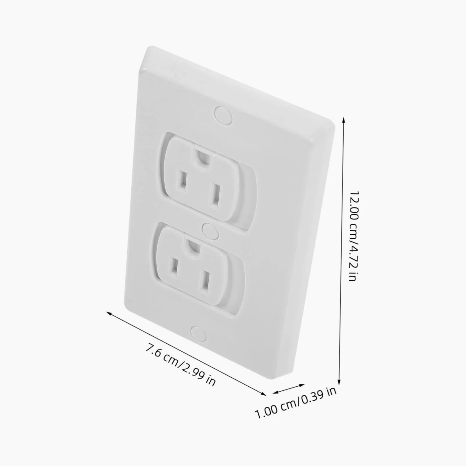 TOYANDONA 10pezzi Copriprese Elettriche Di Sicurezza Per Ragazzo Ragazza Ragazza in Abs Isolati Resistenti Rotture e Corrosione Con Viti Autochiudenti Per Coprire Prese Muro