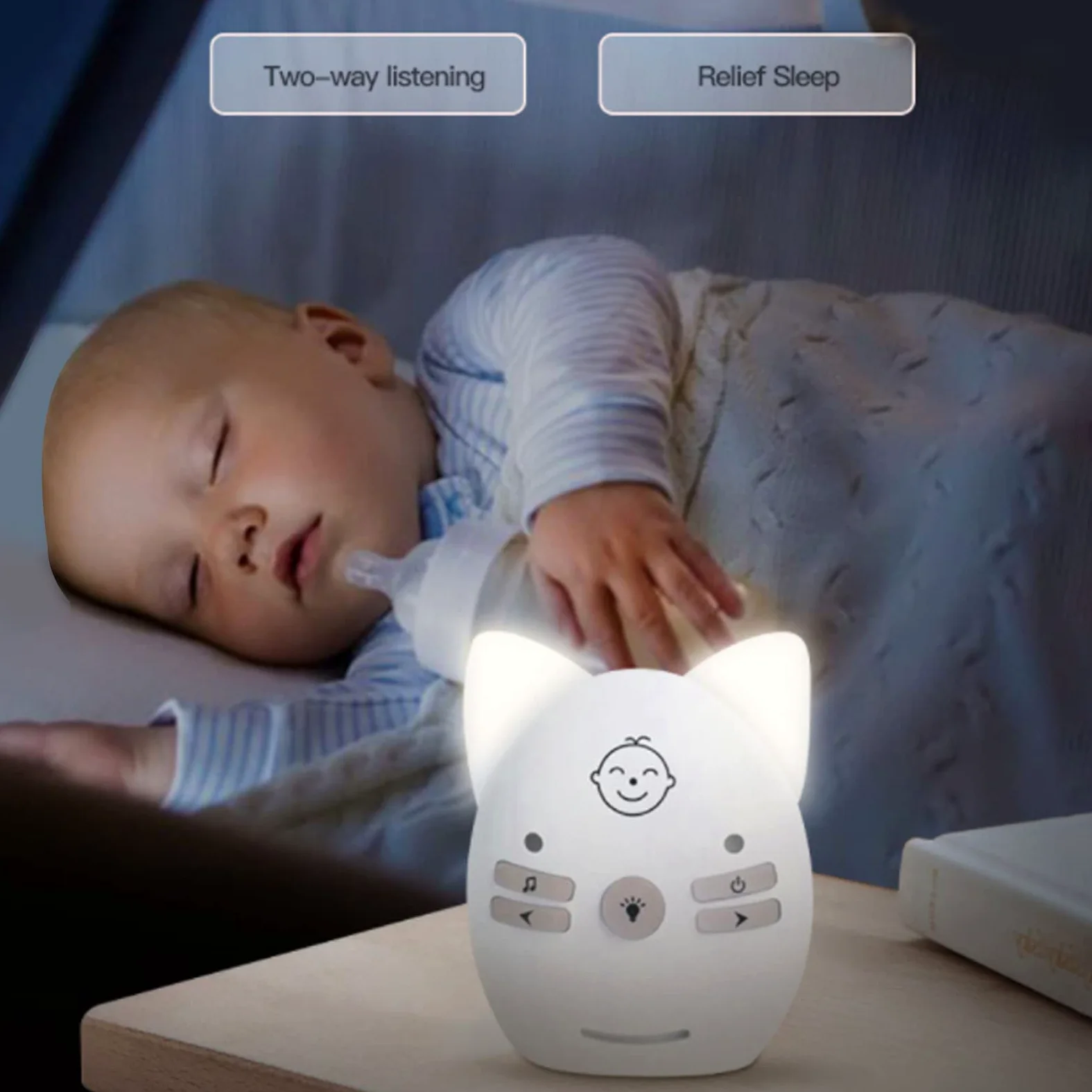 Baby Monitor Audio Baby Monitor Audio Wireless Digital Focus Baby Monitor Baby Monitor Audio Baby Monitor Audio Solo Audio Baby Monitor Audio Bidirezionale Baby Monitor Audio 2 (Bianco)