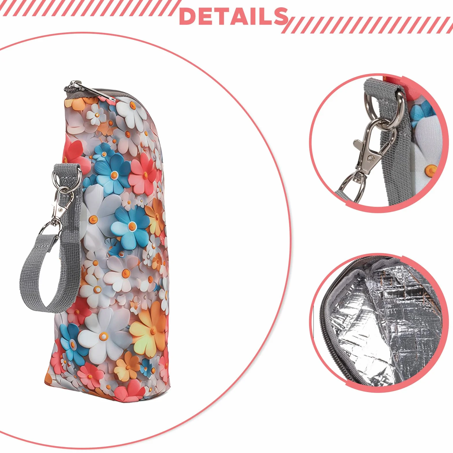 Borsa Termica Universale per Biberon e Latte, Portatile, Con Strato Isolante, Borsa Da Viaggio, Porta Biberon Termico, Sacchetto Termico per Passeggino