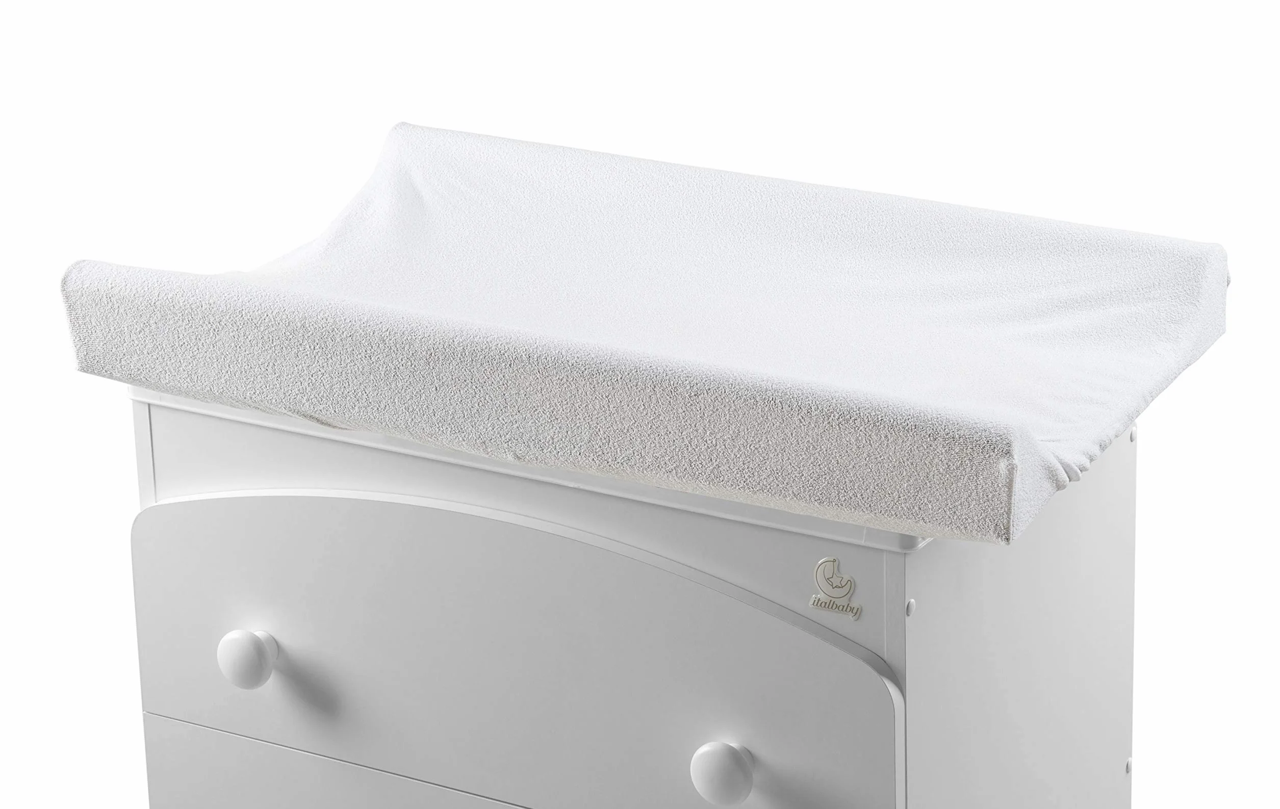 Italbaby 050.0020-05 Coprifasciatoio in Spugna, Universale, Bianco misura cm 81x50. Made in Italy