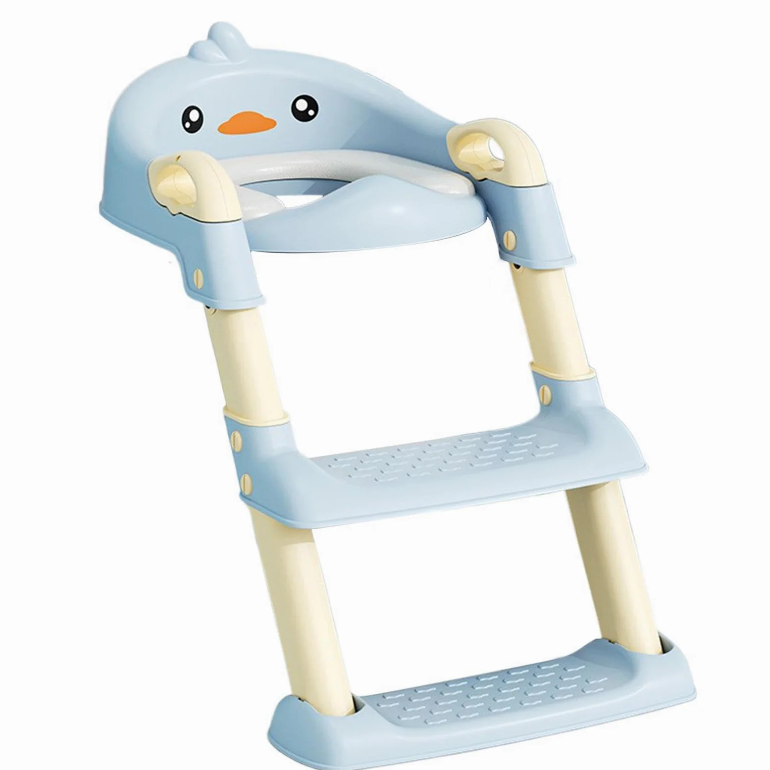 Scaletta WC per Bambini Scaletta per WC Ergonomica con Simpatici Cartoni | Pieghevole Scaletta Con Seggiolino Addestramento Vasino, Simpatico Design Cartone Animato, Bagno Bambini