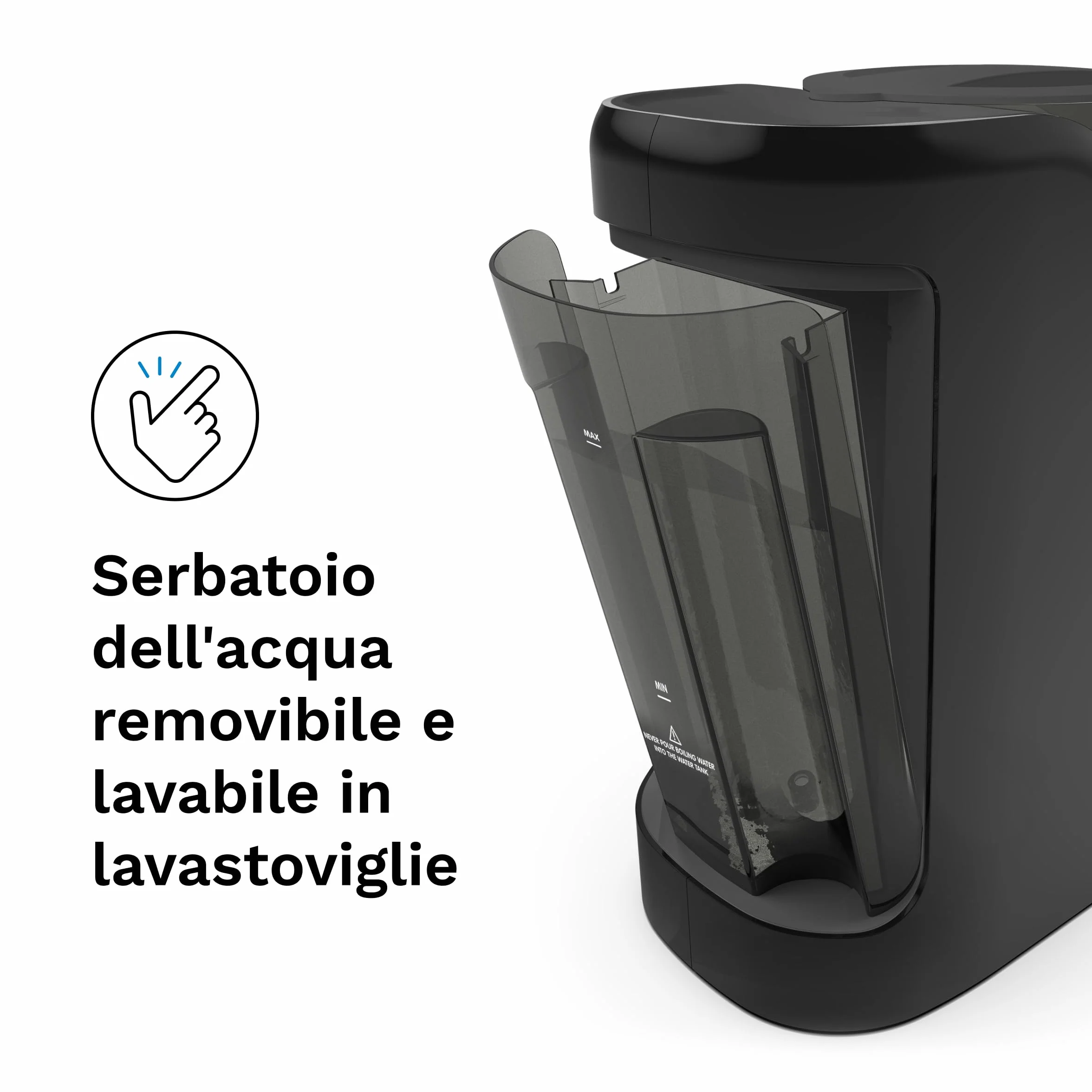 Baby Brezza Formula Pro Advanced nero - Preparatore di Biberon istantaneo e automatico, miscela, riscalda ed eroga automaticamente la Formula o l’Acqua - con 3 Temperature e Dosaggio automatico