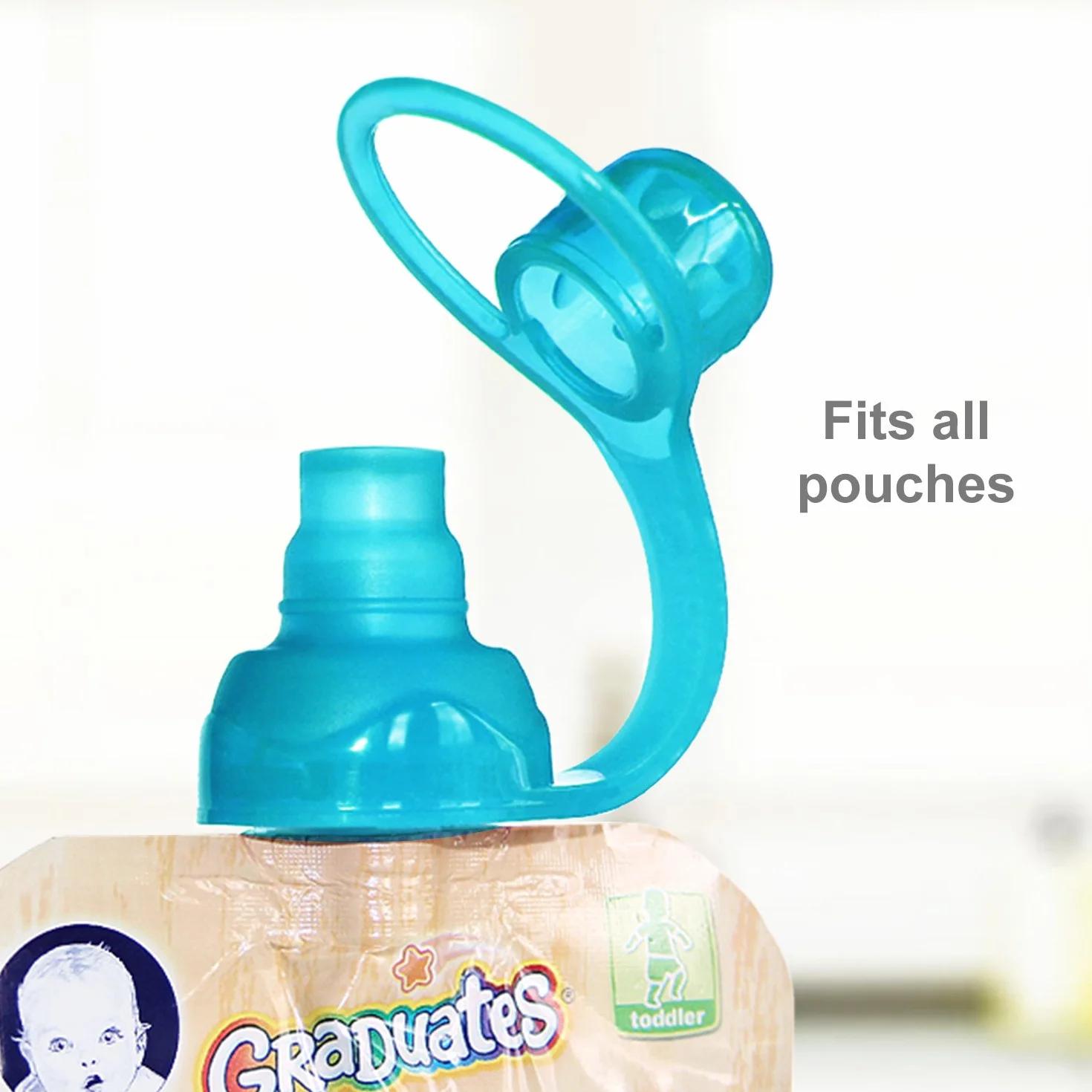 ChooMee Sipn Cibo Sacchetto Toppers 4 Colori + Caso prevenire sversamenti e Proteggere la Bocca Bambini promuovendo nel Contempo l'indipendenza di Alimentazione Viola