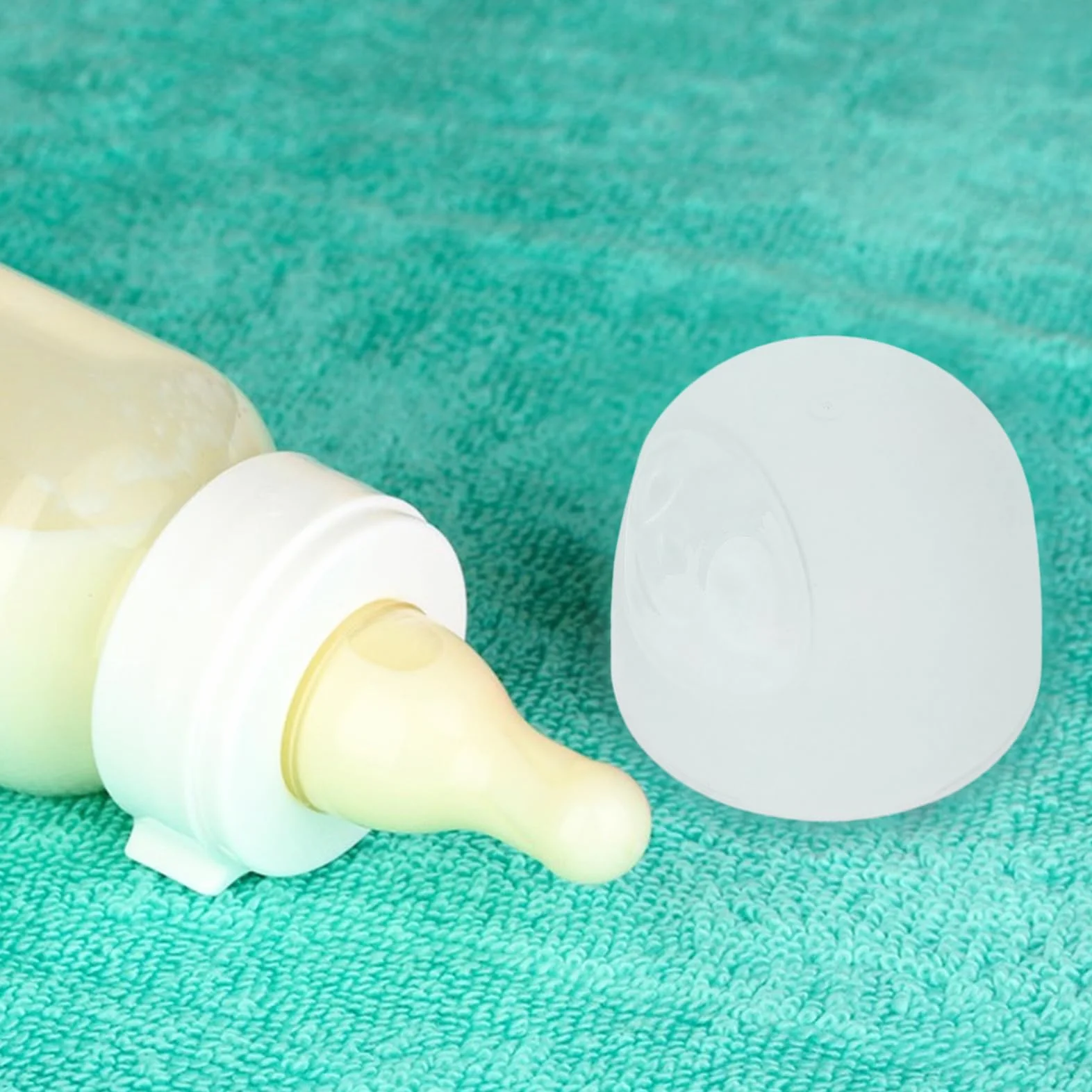 BESTonZON Set 3 Tappi Per Bottiglie Di Latte a Tenuta Stagna, Copri Bottiglia Anti-perdita in Plastica Riutilizzabili, Accessori Sostitutivi Per Bottiglie Domestiche