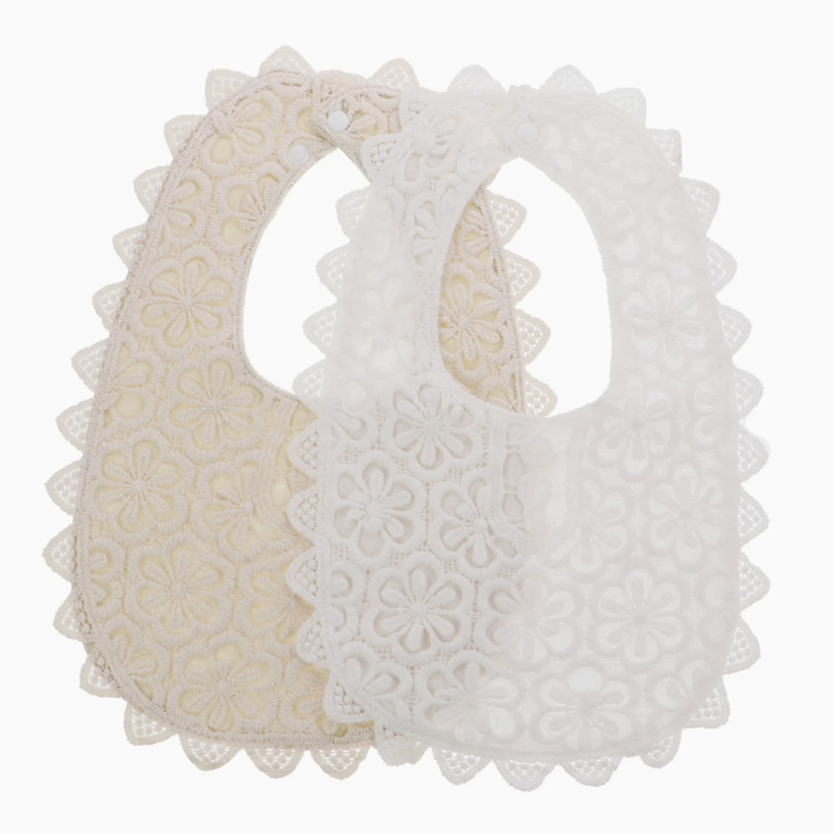Toyvian 4pezzi Bavaglini Pizzo Per Bavaglini Cotone Regolabili Per Pasti Drool