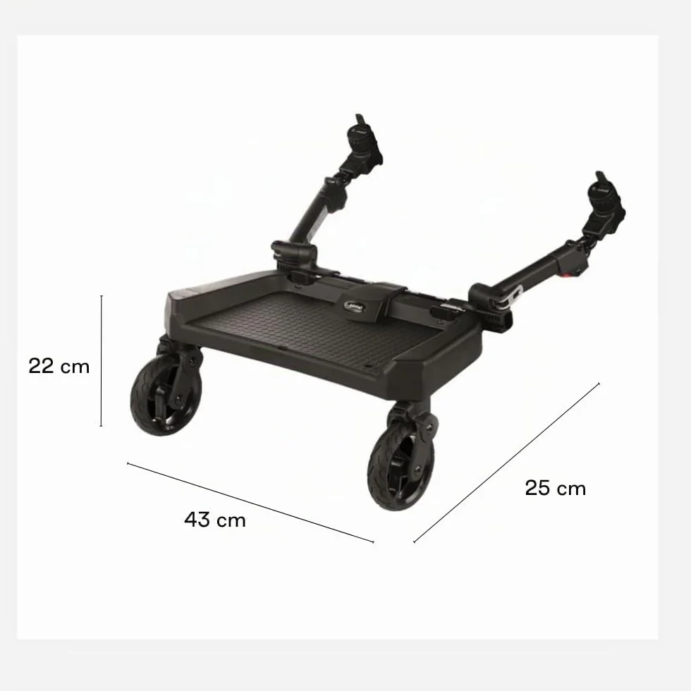 Jané Go Up Pedana Universale Per Passeggini, Per Secondo Bambino, Antiscivolo, 75 x 54 x 45 cm, 1 Kg, 4, 512 milliliters, 1 kilograms, 0, 1
