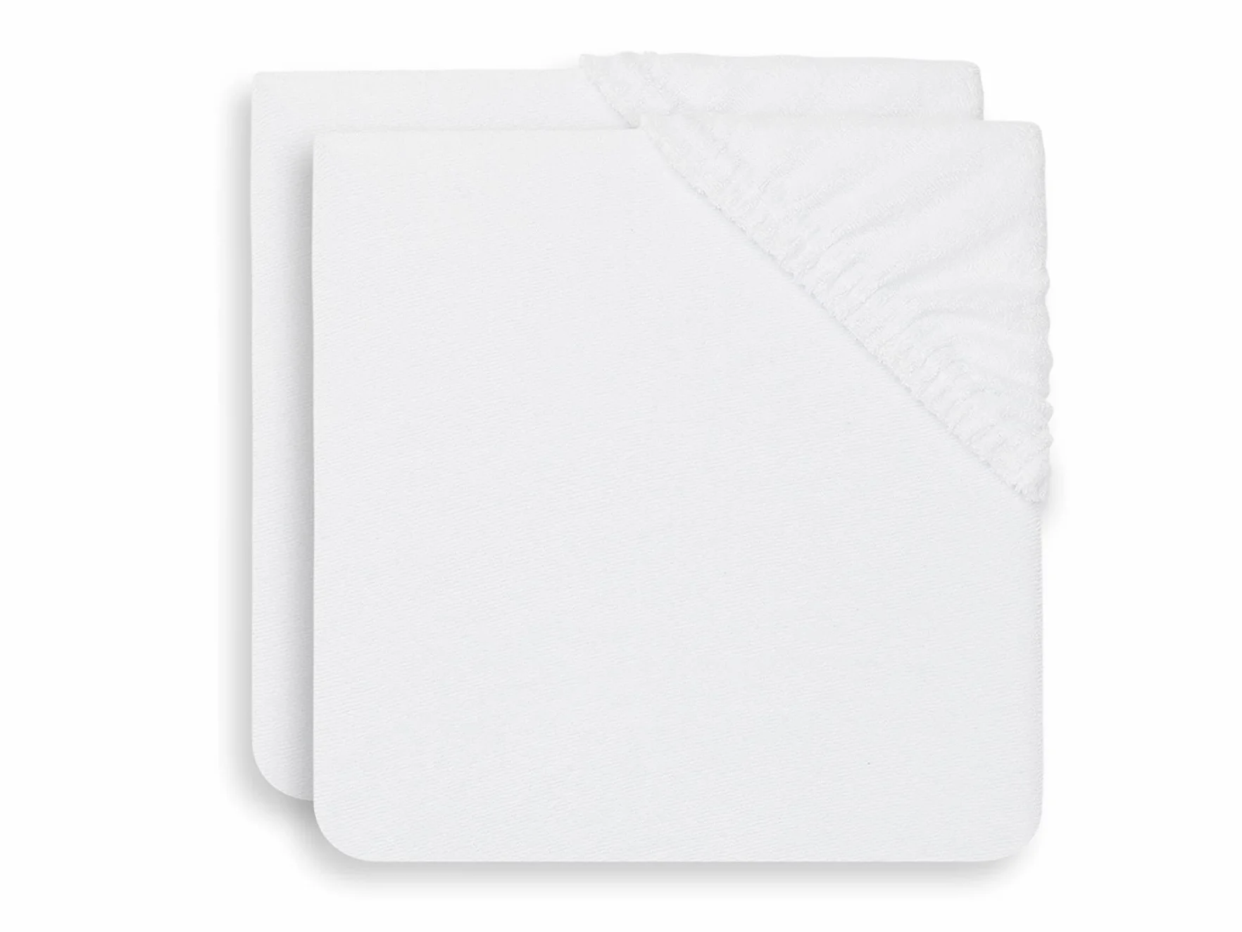 Jollein 2550-503-00001 - Fodera per fasciatoio in spugna, 50 x 70 cm, colore: bianco, confezione da 2