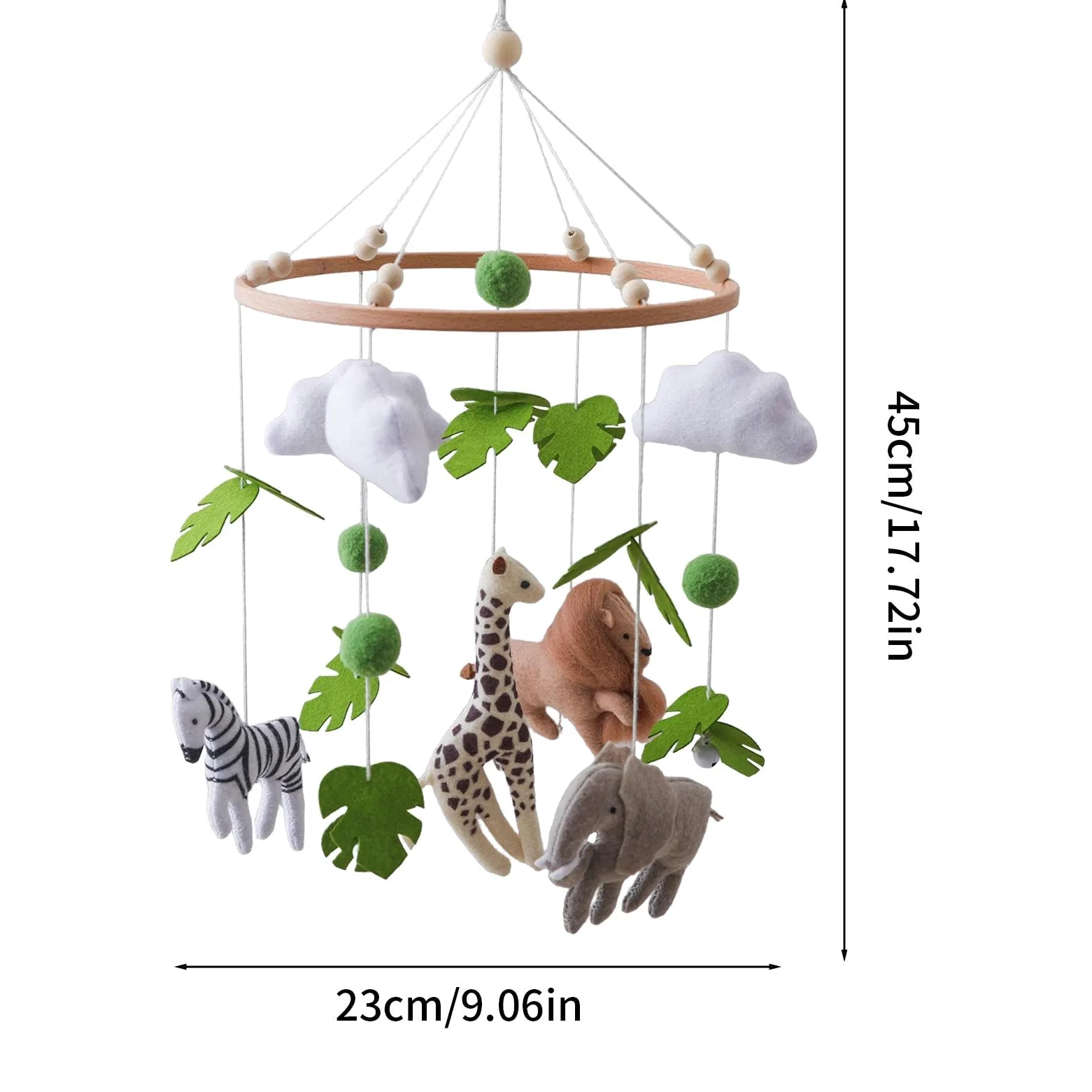 Decorazione per la cameretta dei bambini | Mobile in feltro fatto a mano per la cameretta dei bambini, per calmare e per culla, lettino, cameretta dei bambini,