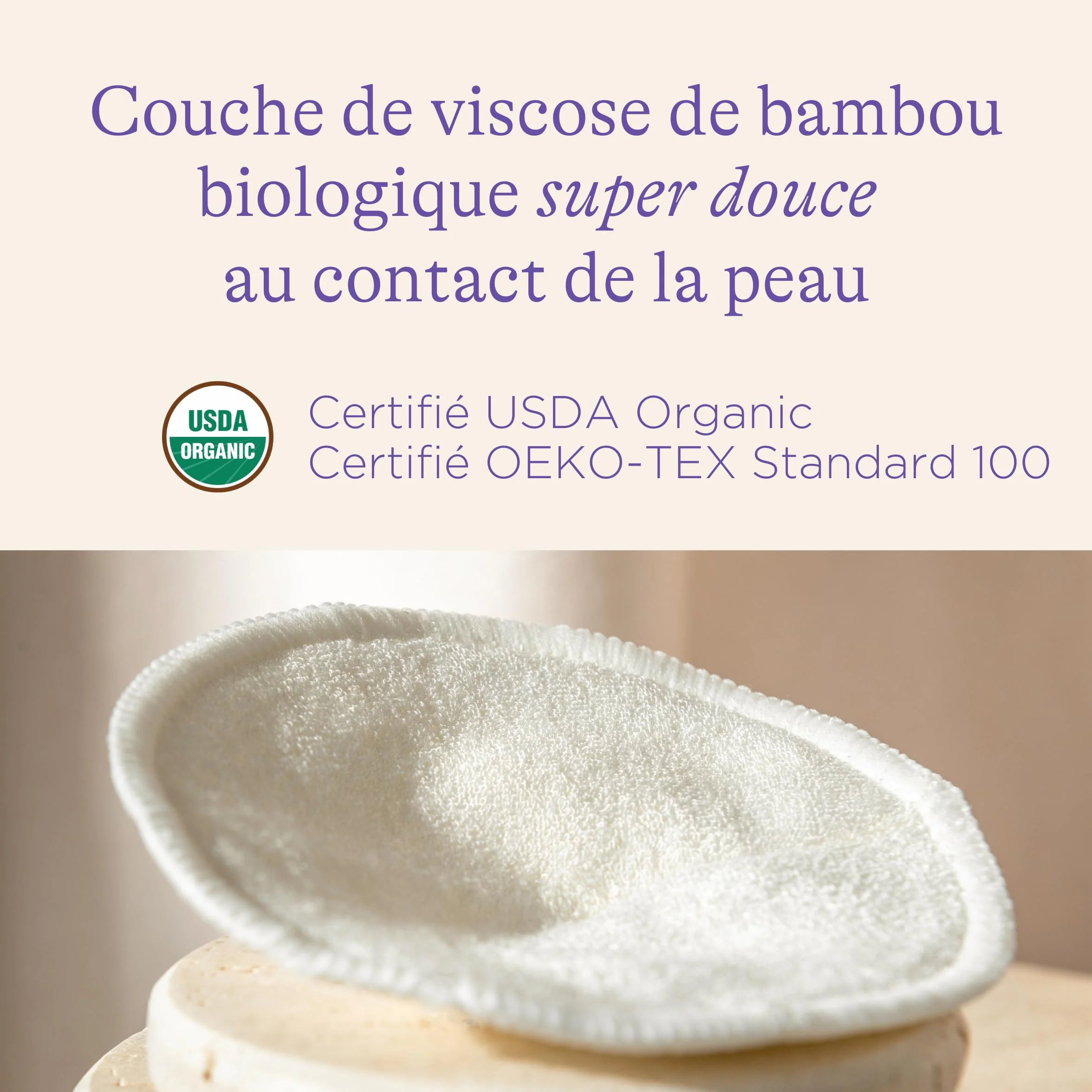 Lansinoh 4 inserti lavabili per allattamento, con rete per la biancheria, ultra assorbenti, interno super morbido in bambù biologico, riutilizzabili ed ecologiche