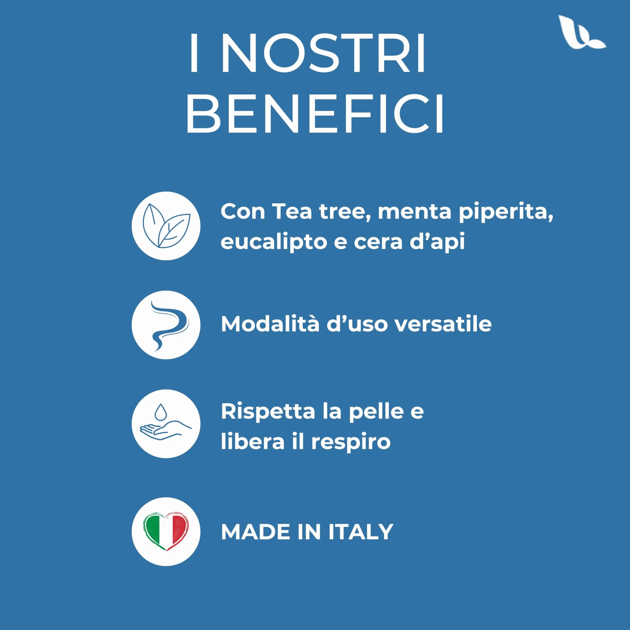 VapoFlux Unguento Balsamico Naturale 50 ml, Supporto per le Vie Respiratorie con Oli Essenziali di Eucalipto, Tea Tree e Menta, Decongestionante e Fluidificante