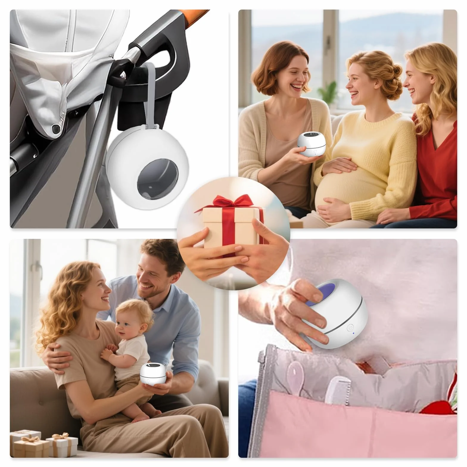 MOMMED Sterilizzatore UV Portatile, Sterilizzatore Portatile per Succhietti, Sterilizzazione al 99,99% in 3 Minuti, Autonomia della Batteria di 270 Minuti, Disinfettante per Succhietti da Viaggio