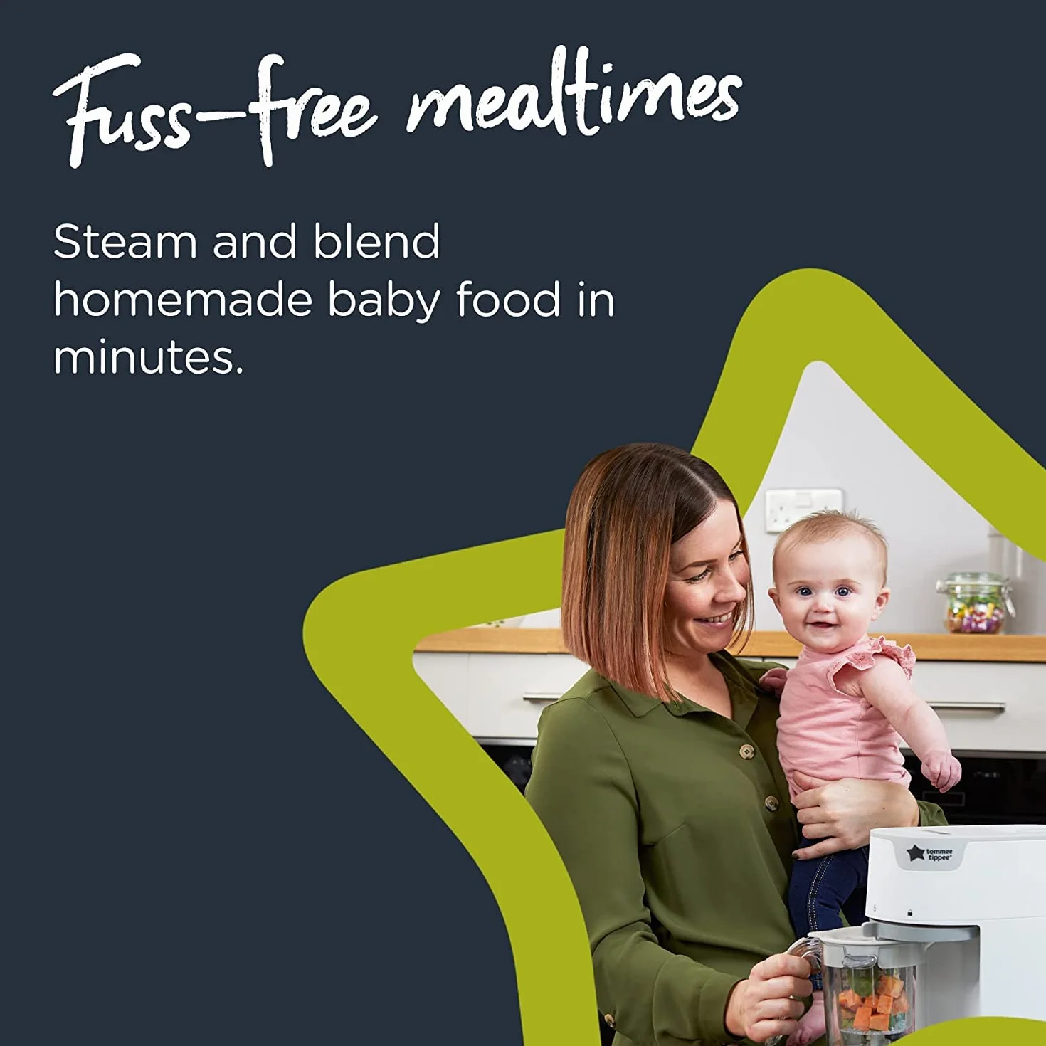 Robot da cucina marca Tommee Tippee. Modello TT STEAMER BABY FOOD MAKER - BLACK