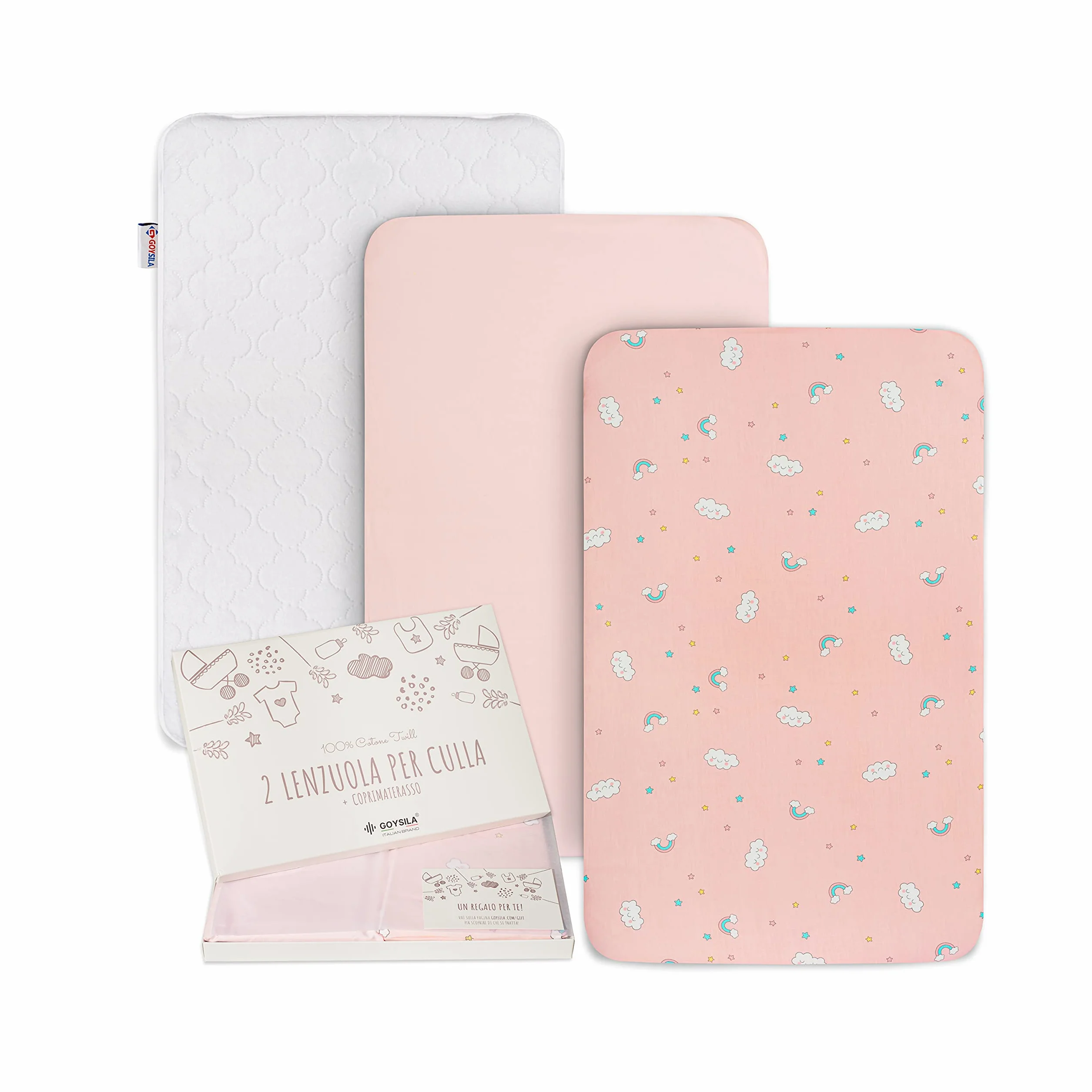 GOYSILA Set Lenzuola Next To Me Compatibili Chicco Next2Me Culle Materasso 83x50cm Cotone 100% Alta Qualità Certificato Oeko-tex Coprimaterasso Salvapipì Traspirante Lavabile Lavatrice 40 Gradi Rosa