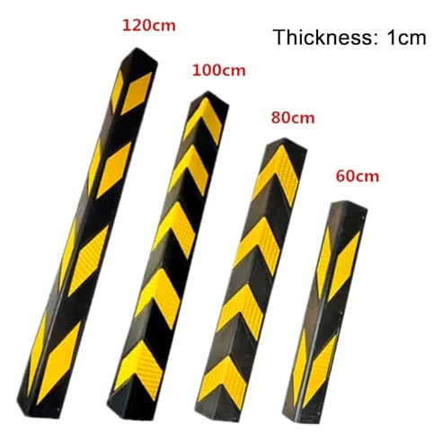 Protezioni angolari riflettenti da parete, a strisce gialle, per garage, parcheggio, magazzino, ufficio, lunghezza 60 cm, migliorano la sicurezza e la visibilità