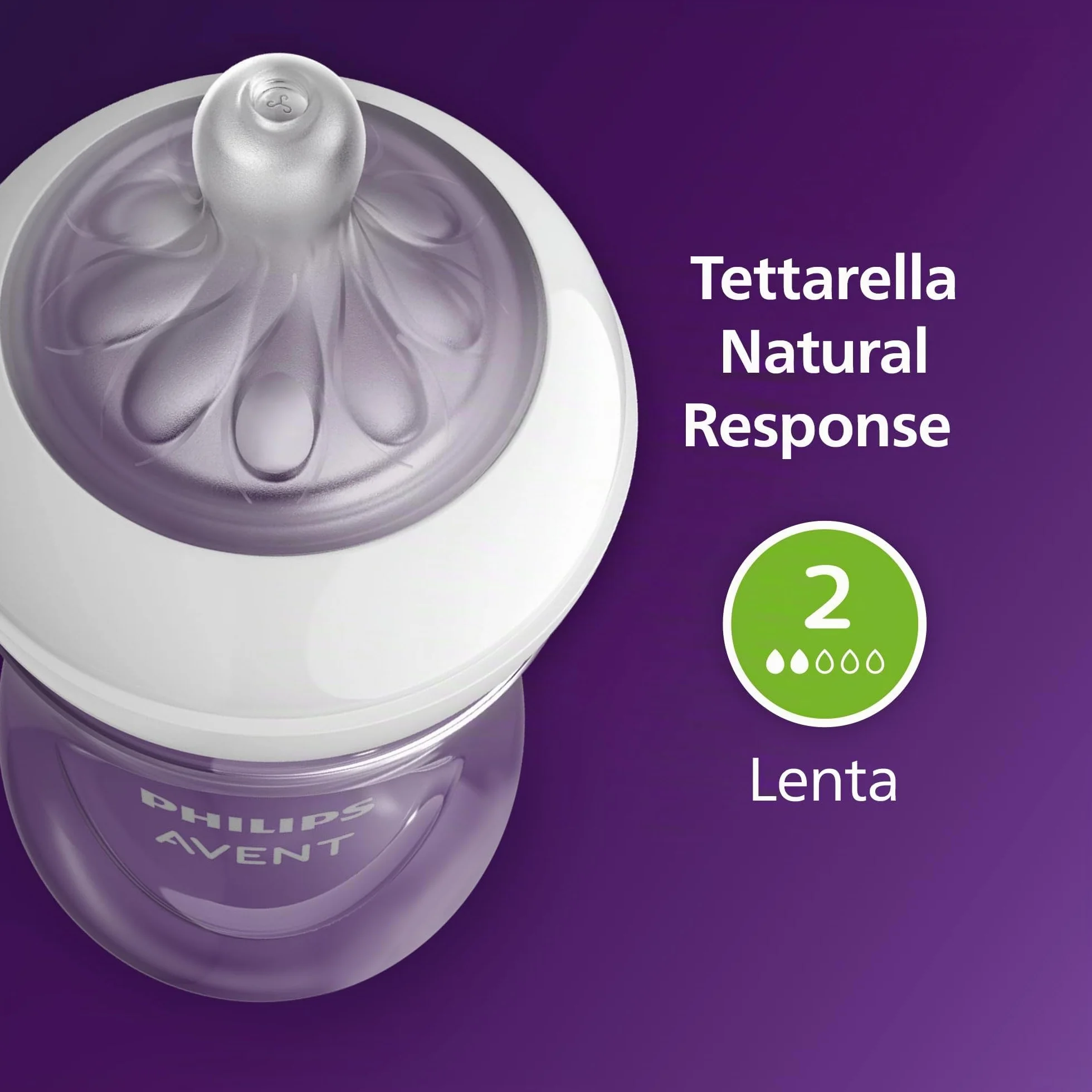 Philips Avent Biberon Natural Response - Biberon da 125 ml per neonati e bambini di pochi mesi, senza BPA (modello SCY900/01)