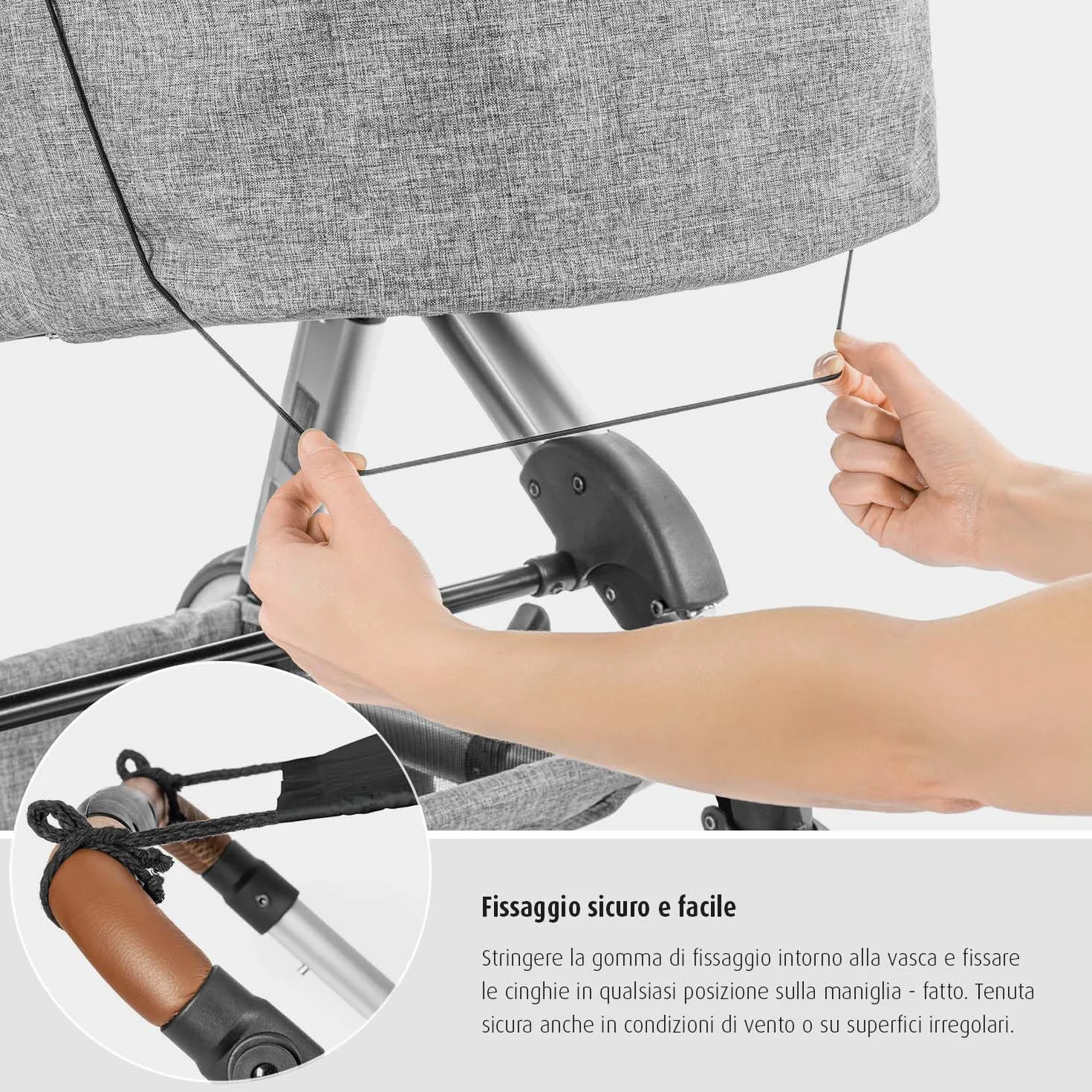 reer ShineSafe - Parasole per passeggino, protezione solare, per molti modelli, colore: verde menta