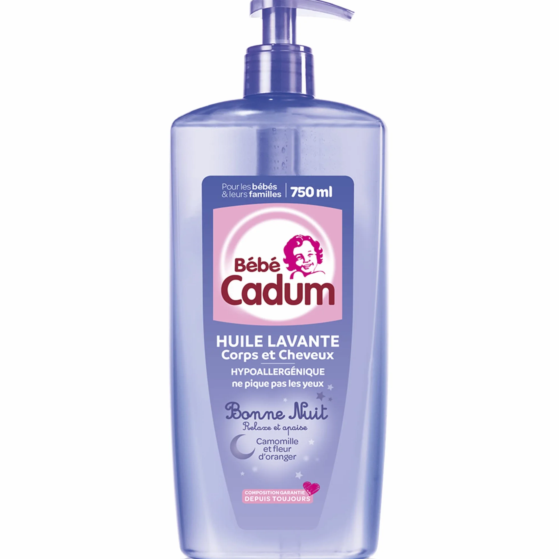 Cadum lenitivo, delicato, ipoallergenico, detergente, nutriente per il corpo e i capelli (confezione da 1)