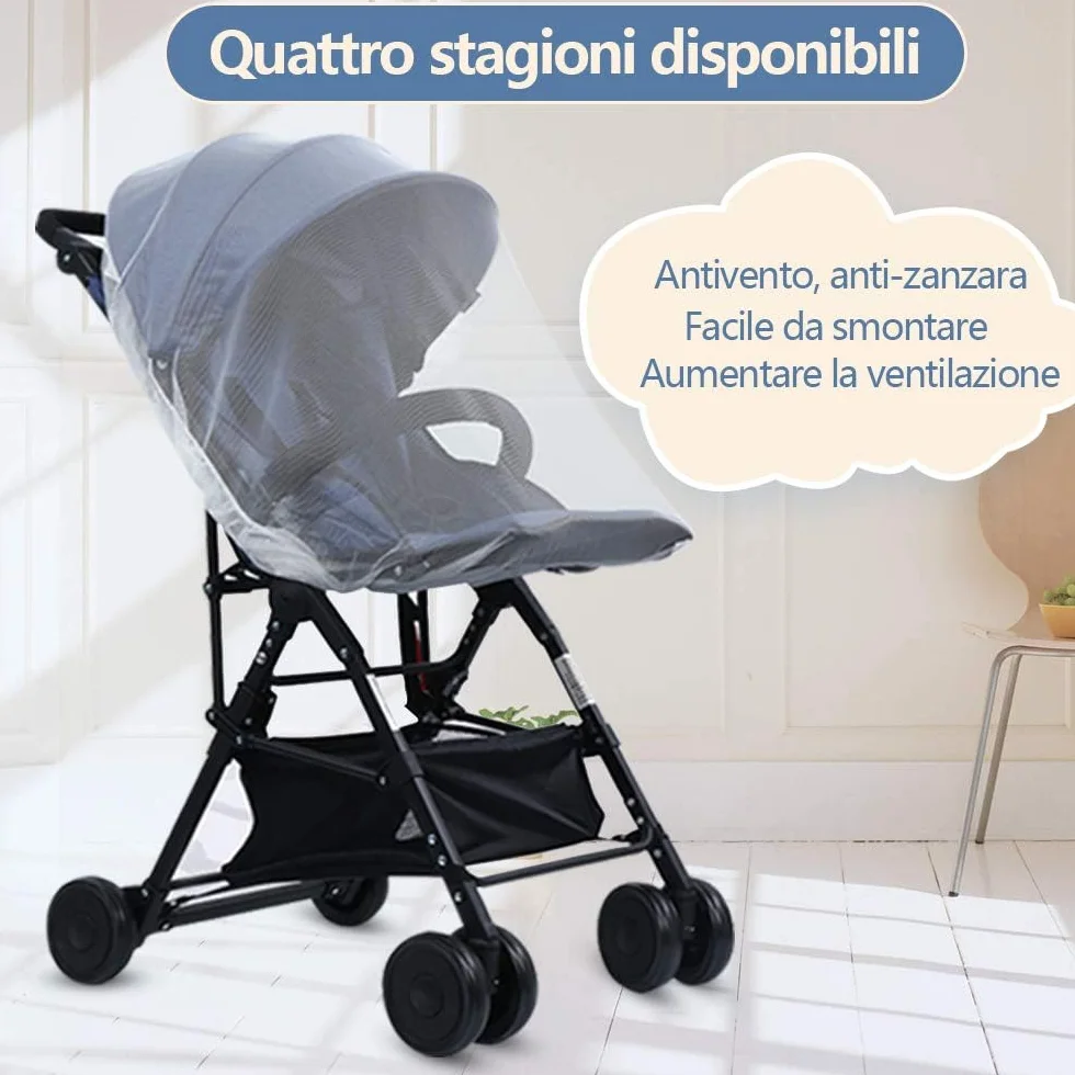 Faburo Zanzariera per Ovetto Universale per Passeggino, Carrozzina, Culla e Lettino da Viaggio per Attività All'aperto
