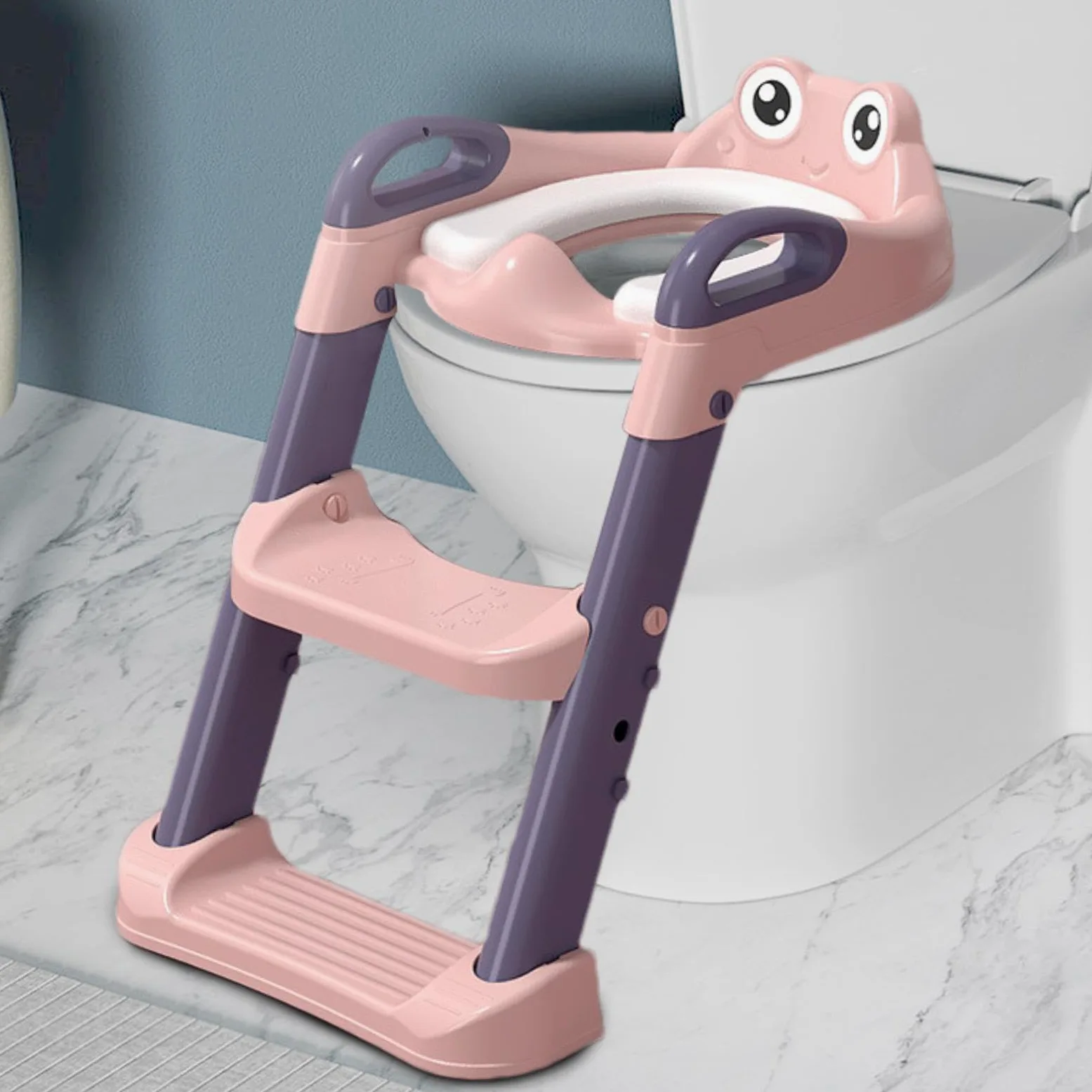Scaletta per vasino, Scaletta per vasino Sgabello per antiscivolo | Scaletta WC Sedile vasino rialzato sopra il WC per i viaggi nel bagno di casa