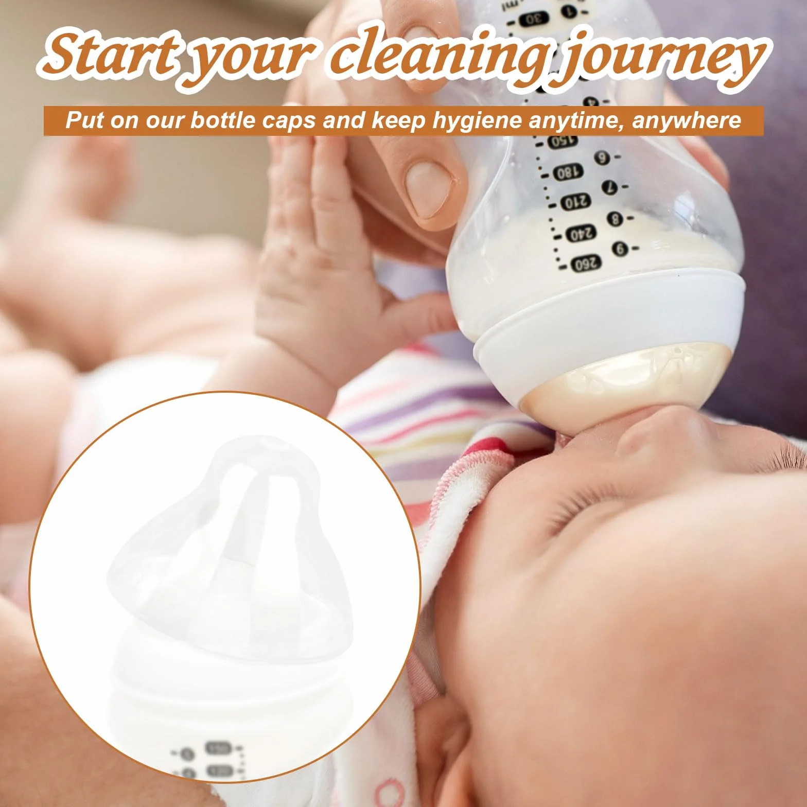 lasuroa 4pz Tappi di Ricambio Bottiglie Bambini per Tommee Tippee, Sigillo Antigocciolamento e Tappi Senza BPA Progettati per Bottiglie da 5oz e 9oz