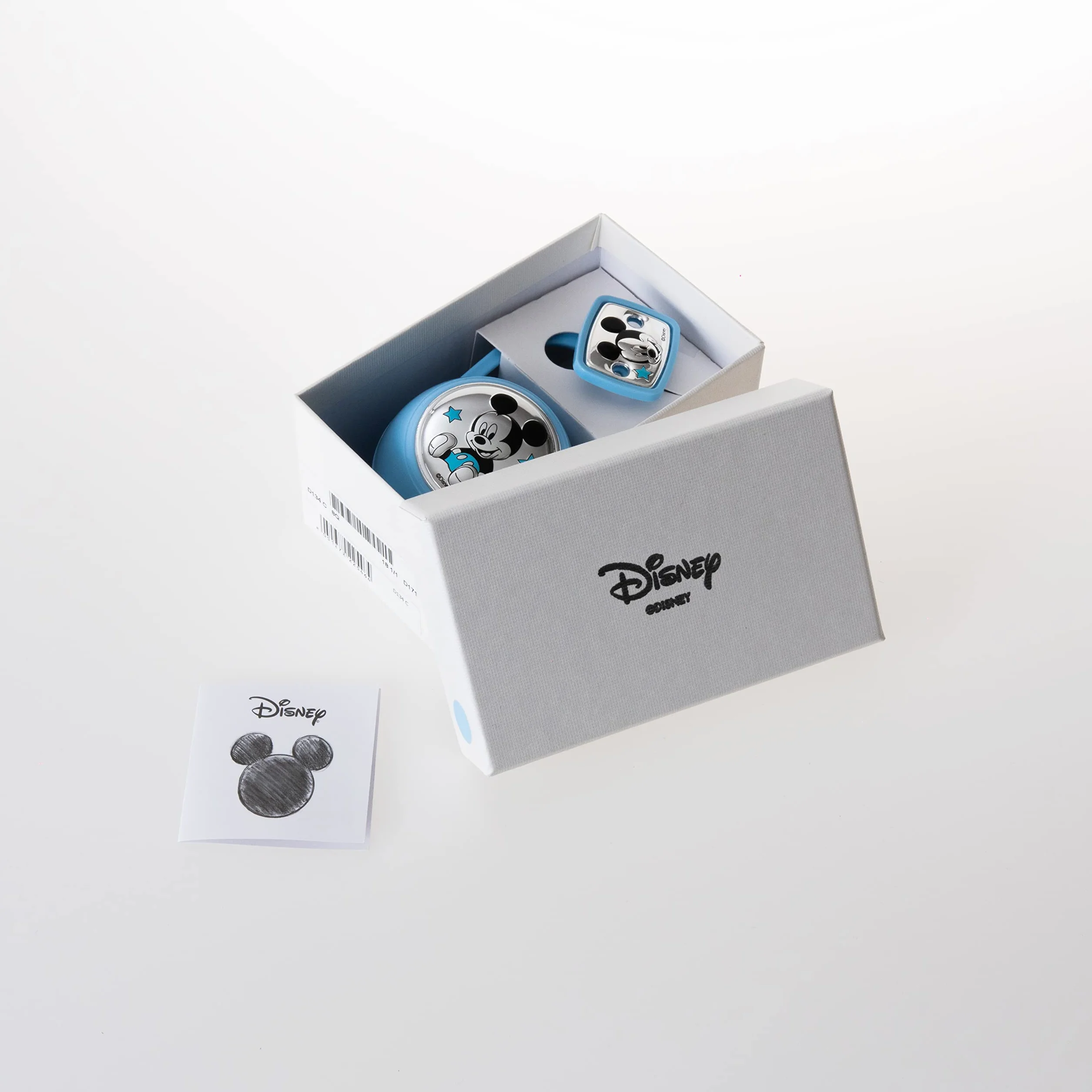 Valenti Argenti - Disney Topolino - Clip Ciuccio, Catenella Portaciuccio con Box in Argento