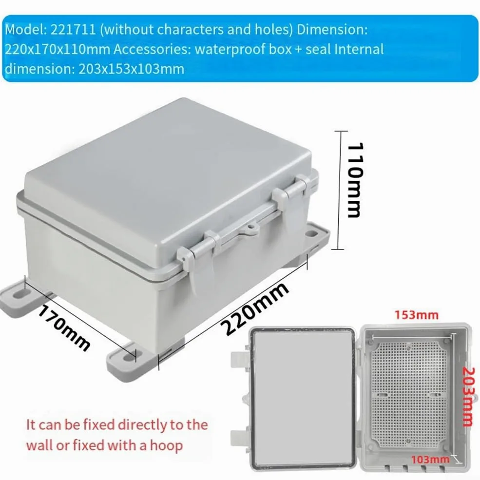 Coperture impermeabili per prese elettriche, Scatola elettrica resistente alle intemperie(Gray cover)