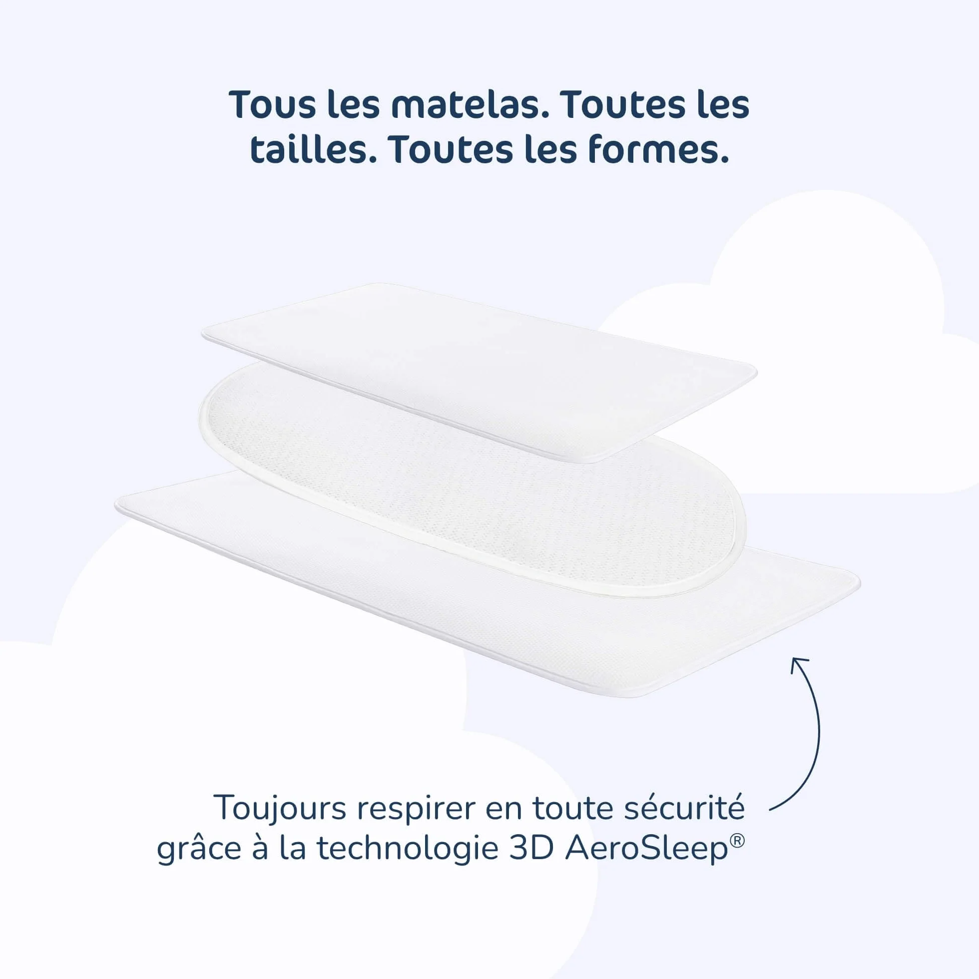 AeroSleep - Salvamaterasso Baby Protect, dimensione: large