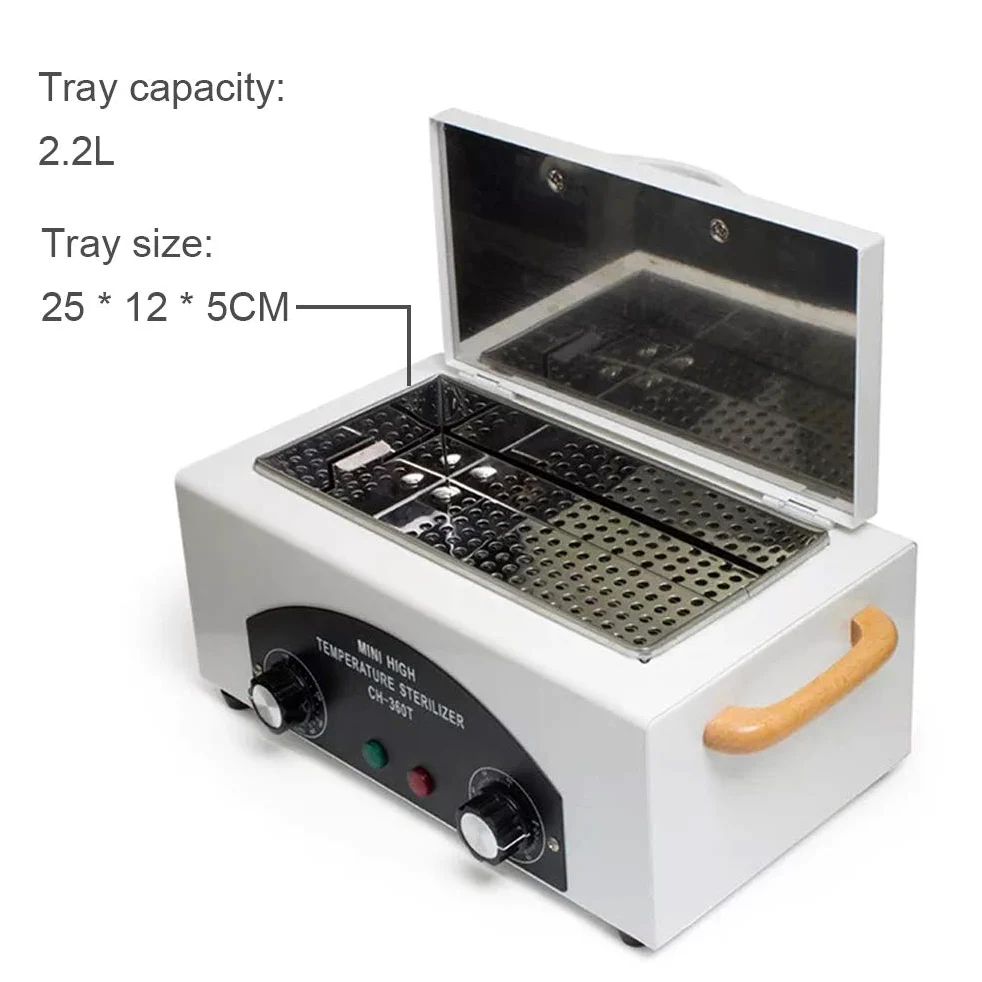 ele ELEOPTION Mini Alta temperatura Sterilizzatore Portatile Governo di disinfezione UV con Timing intelligente, per manicure Asciugamano per forbici Necessità quotidiane
