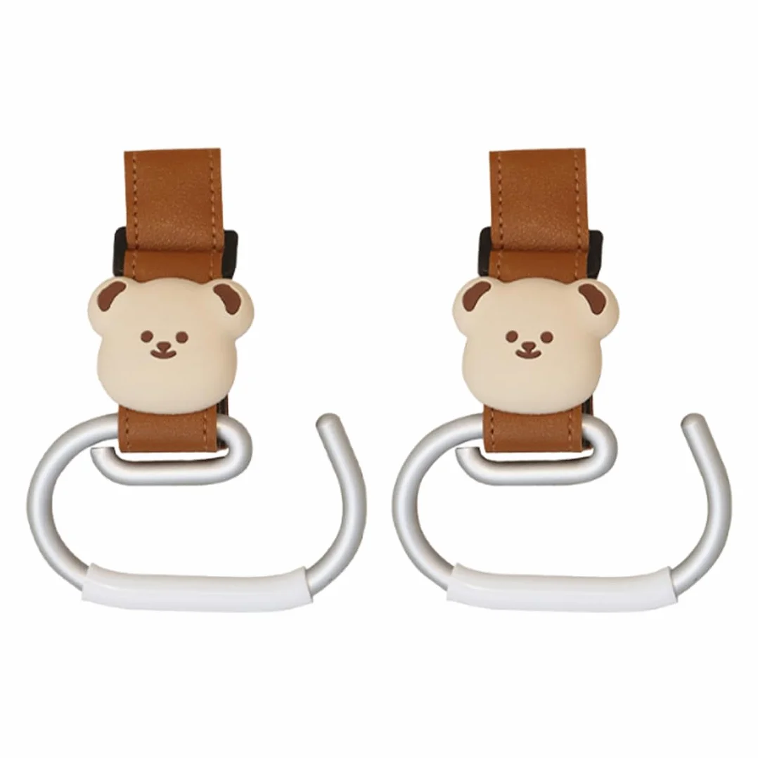 Passeggino Gancio Universale, 2 Pezzi, Accessori Passeggino, Ganci per Passeggino, Leggero E Resistente, Appendi la le borse in tutta sicurezza sulla tua Carrozzina o sul Passeggino