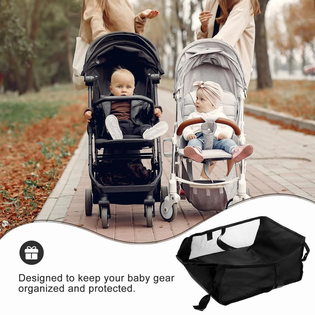 Cestino Inferiore Per Passeggino, Cestino Inferiore Per Carrozzina, Per Passeggino In Tessuto Oxford Per Lo Shopping