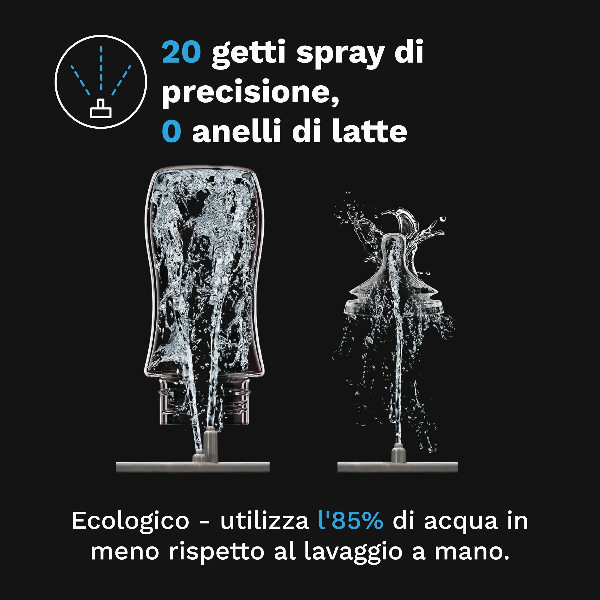 Baby Brezza Bottle Washer Pro: Lavabiberon ecologico, multifunzione, Sterilizzatore automatico con Lavaggio e Asciugatura per Biberon, Tettarelle e Accessori per Neonati - Pulizia senza spazzole