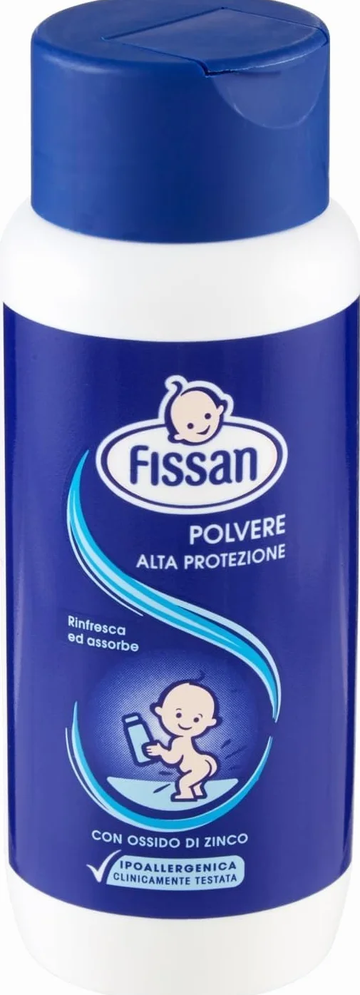 Fissan - Polvere alta protezione, rinfresca ed assorbe, con ossido di zinco, 100 g - [confezione da 4]