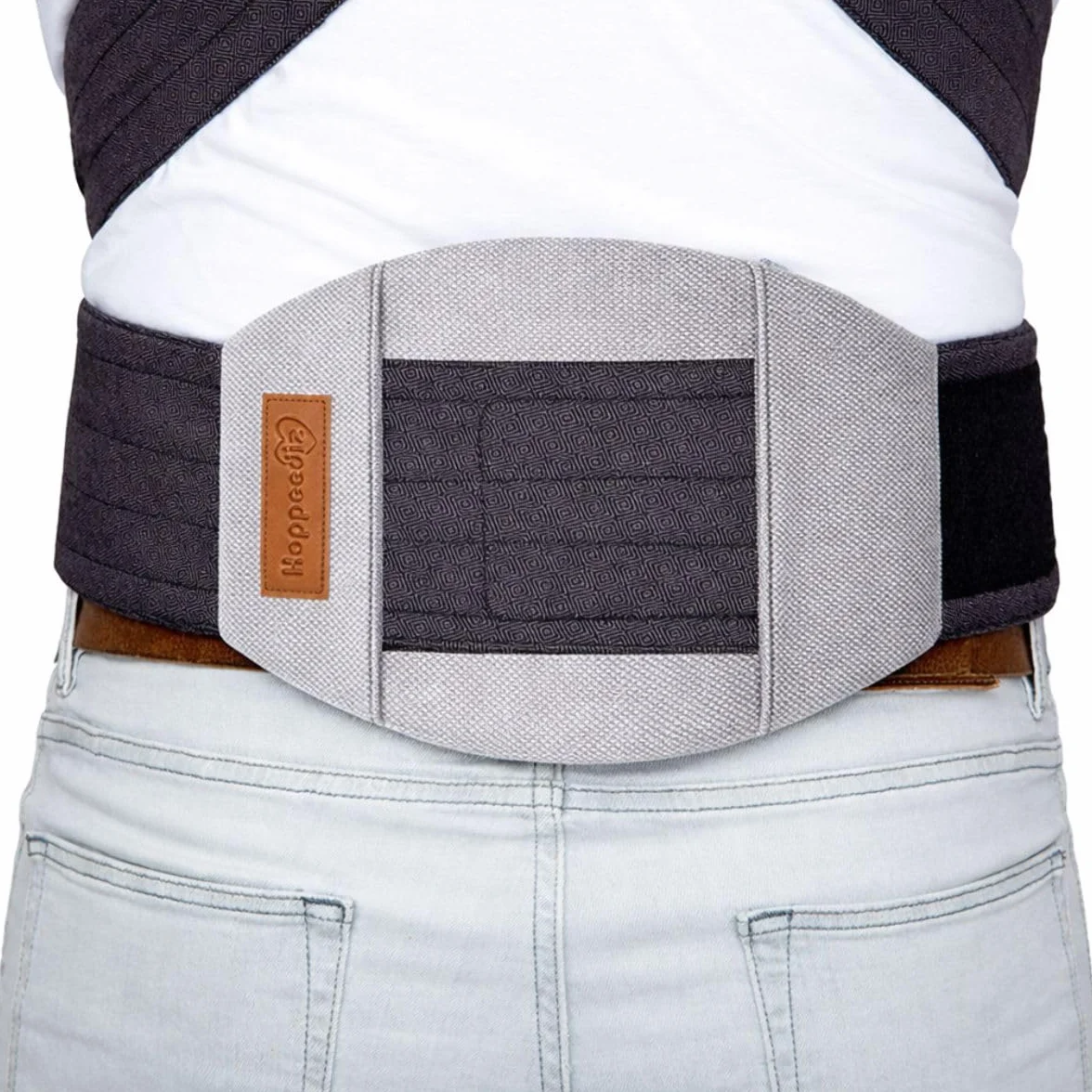 Hoppediz Supporto lombare, supporto ergonomico per trasporto e fascia, universale, per alleviare la schiena