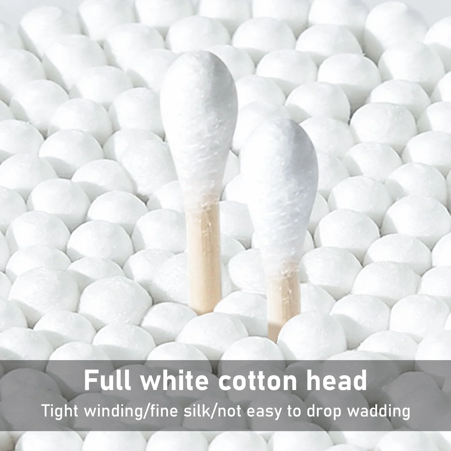 500 Pezzi Bastoncini Cotonati, Cotton Fioc di Bambù, Bastoncini di Ovatta, Bastoncini di Cotone di Bambù, Cotton Fioc per Tamponi di Cotone per la Cura delle Orecchie e Il Trucco