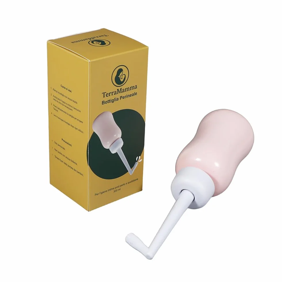 Kit Post Parto TerraMamma – Borsa Ospedale Mamma con Mutandine Monouso, Assorbenti, Coppette Assorbilatte e Bottiglia Perineale | Postpartum Recovery Kit for Mom