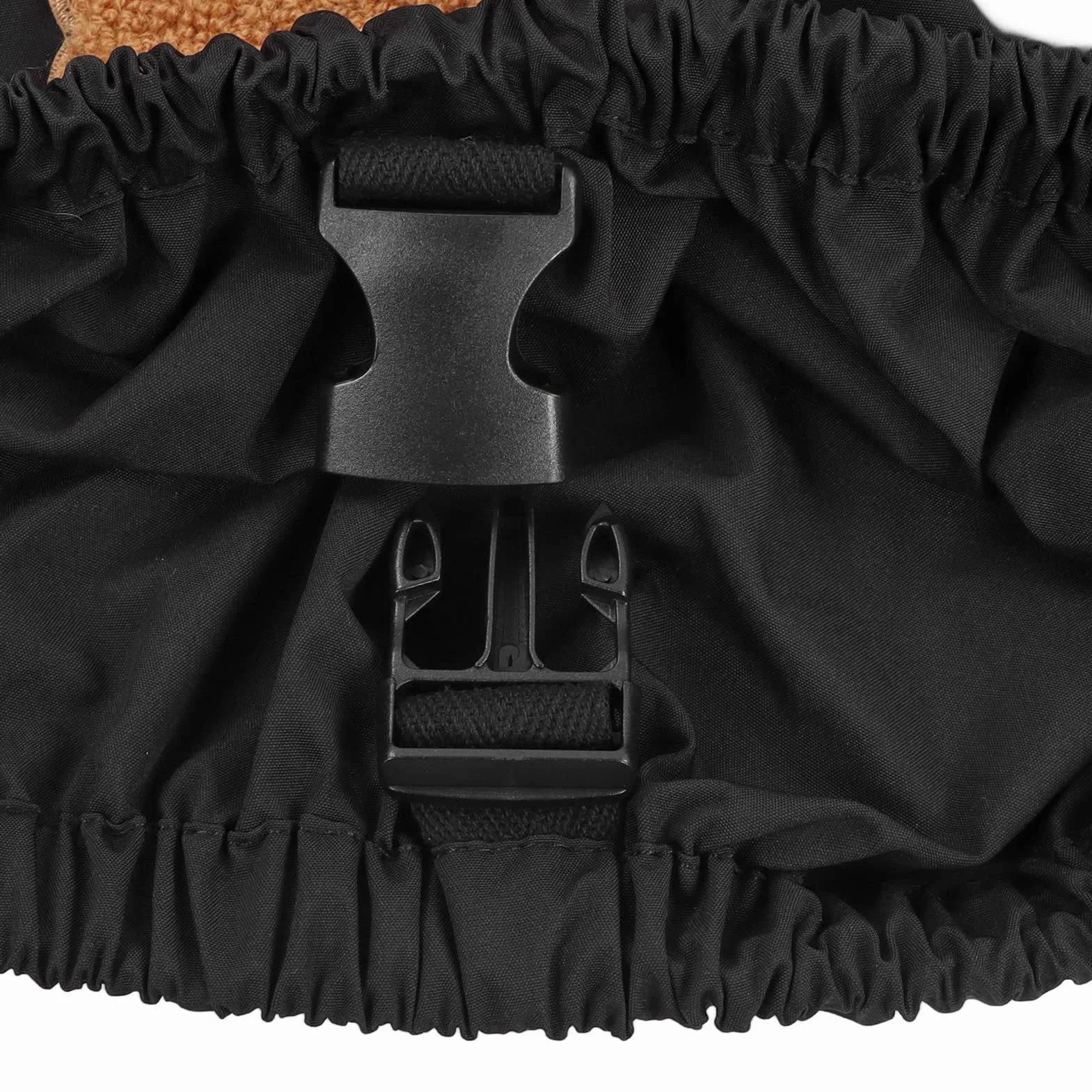 Borsa per Passeggino Impermeabile Resistente Allo Strappo Simpatico Organizer per Passeggino con Motivo a Orso Riutilizzabile per Caricabatterie per Cellulare (Nero)