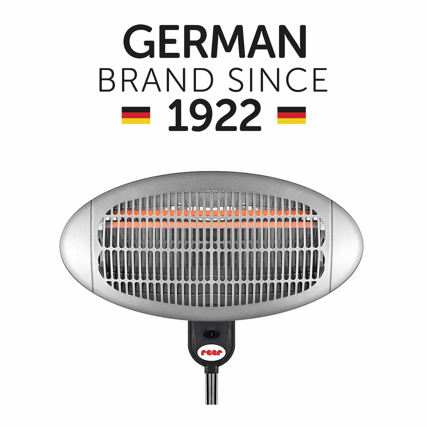 Reer GmbH 1909 Radiatore per Fasciatoio, con Asta di Supporto e Luce Soffusa