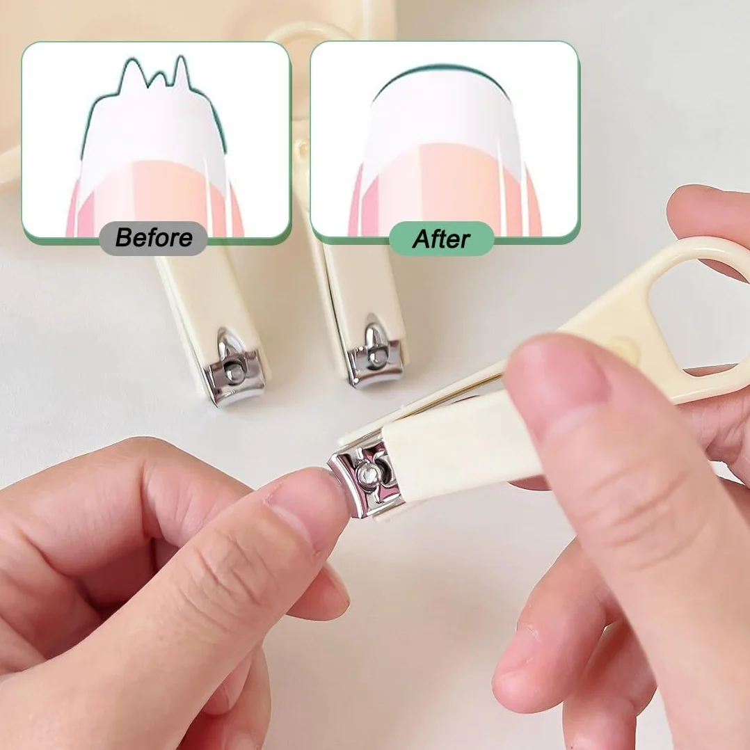 2 Pezzi Tagliaunghie per Neonati e Bambini, Tagliaunghie In Acciaio Inossidabile Di Alta Qualità, Design Della Lama Curva, Sharp Non Danneggia L'Armatura, Cura delle Unghie e Manicure