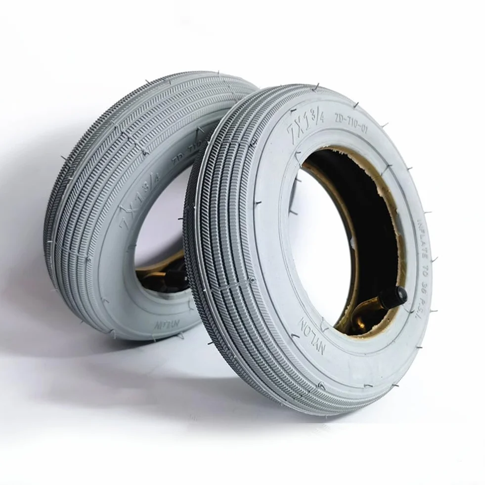 Pneumatico per carrozzina, 7 pollici 7 x 2 ruota anteriore per sedia a rotelle elettrica camera d'aria 7x1 3/4 pneumatico per carrozzina (pneumatico)
