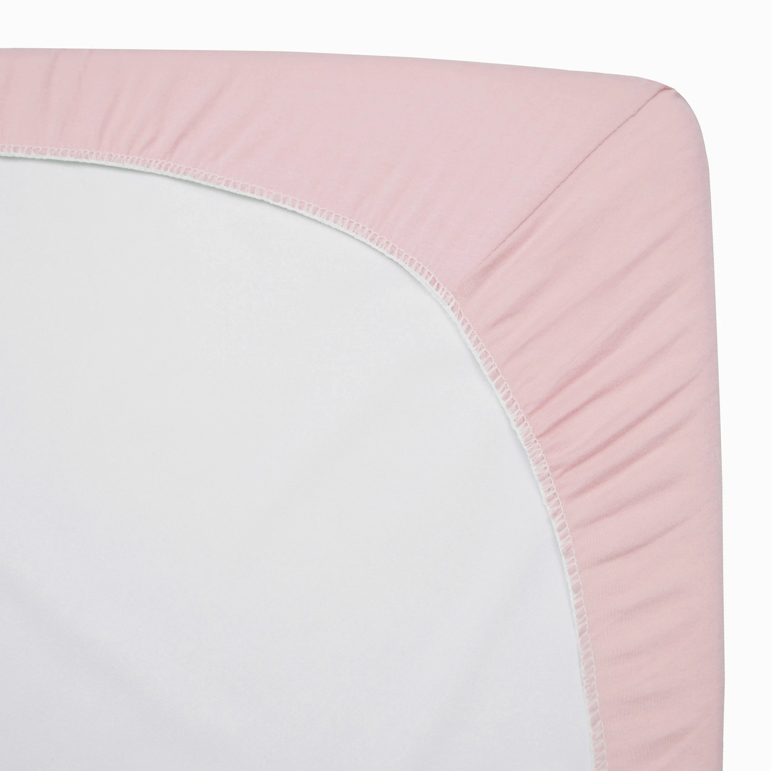 American Baby Company Lenzuolo con angoli in 100% jersey di cotone naturale, per mini-culla, morbido, traspirante, per ragazze, confezione da 1