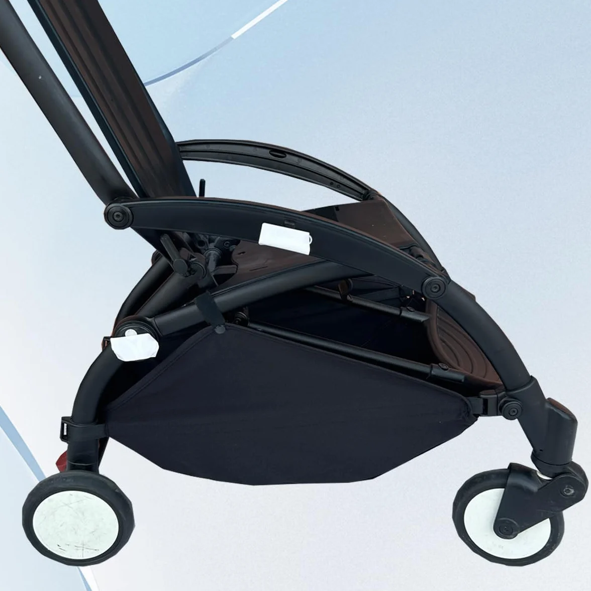 Cestino portaoggetti per passeggino compatibile con Babyzen YOYO, YOYO+, YOYO2 e Stokke YOYO3, tessuto resistente 600D, cestino portaoggetti lavabile