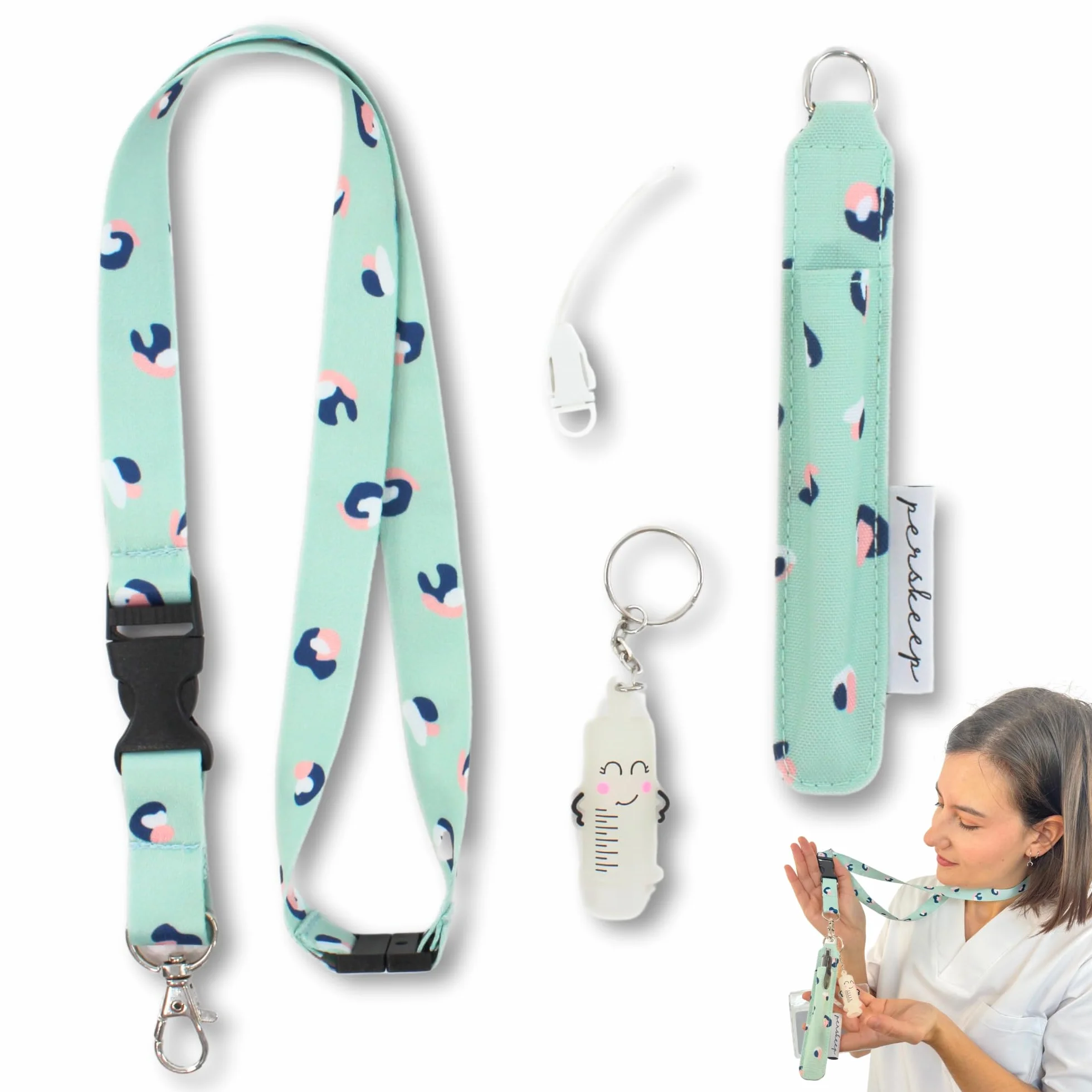 Porta badge infermiere | infermiere accessori | rompifiala infermiera | apri fiale di vetro infermiere | porta penne infermieri da tasca | portachiavi infermiera | regalo infermiera