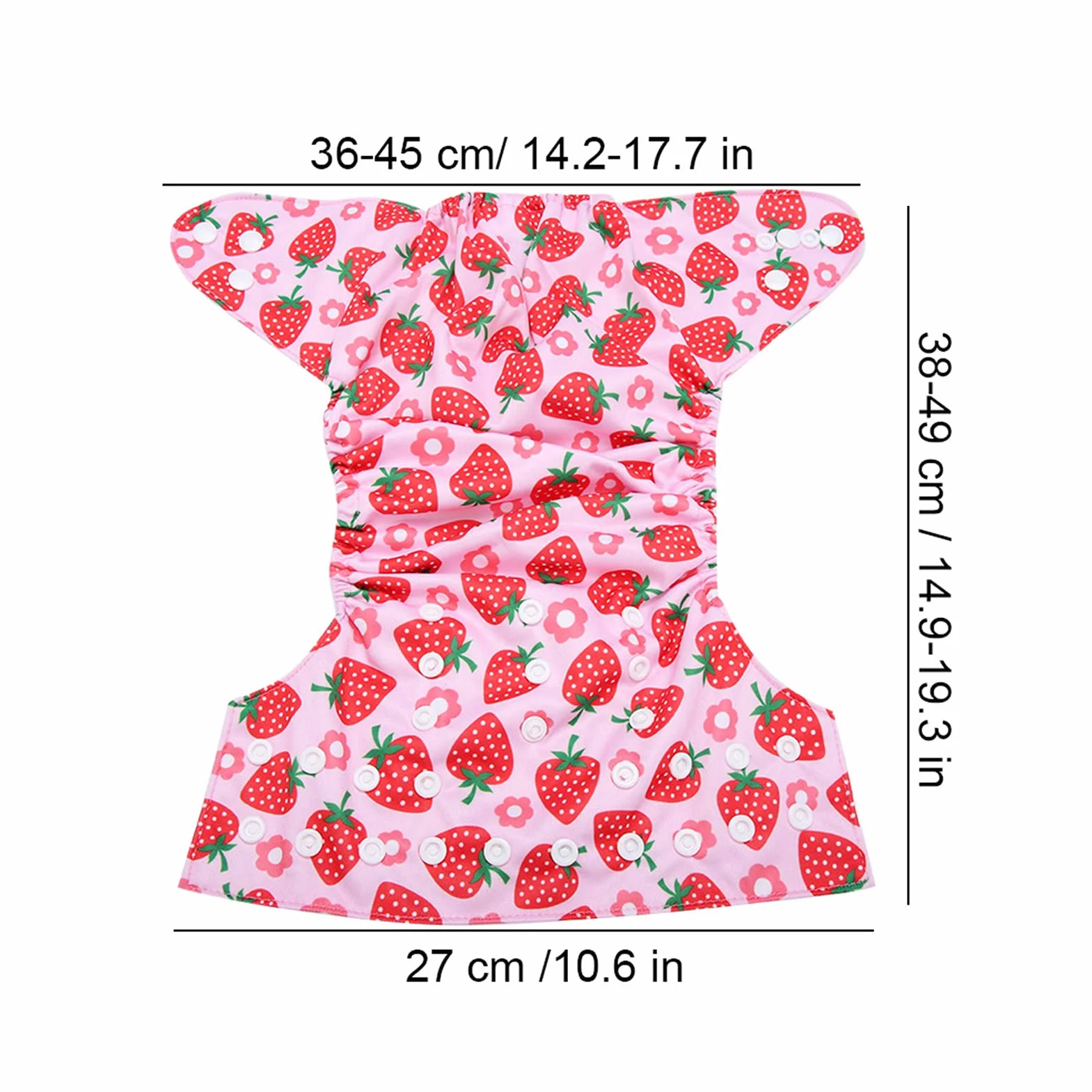 GOTOTOP Pannolini da bagno per neonate, pannolini da bagno riutilizzabili regolabili per neonati (0-3 anni), lavabili (BL006)