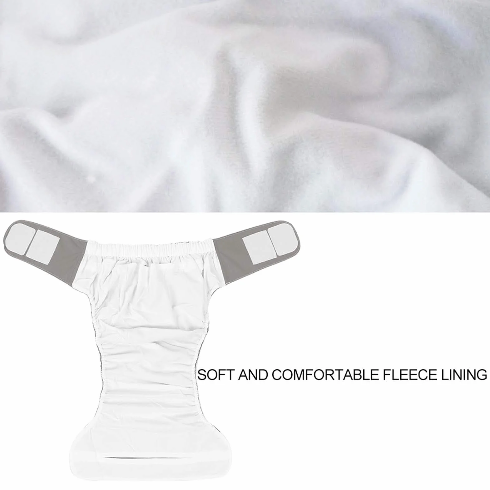 Pannolini Nuoto per Adulti, Pannolini Nuoto Impermeabili, Pannolini di Stoffa Riutilizzabili, Pantaloni per Pannolini per Anziani, (Taglia unica (misura 1'5 a 3'8 di