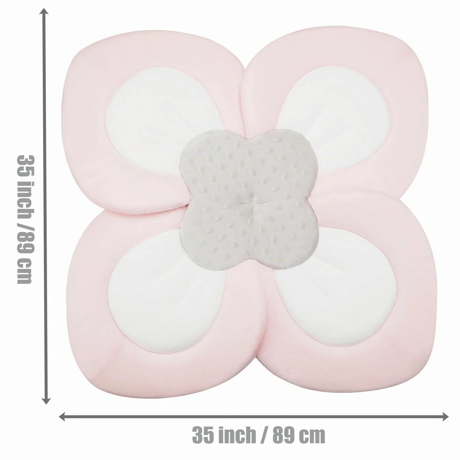 PandaEar Pad da Bagno per Bambini Neonati | Petali di Fiore Morbidi per Vasca da Bagno, Regalo Essenziale per la Doccia (Rosa)