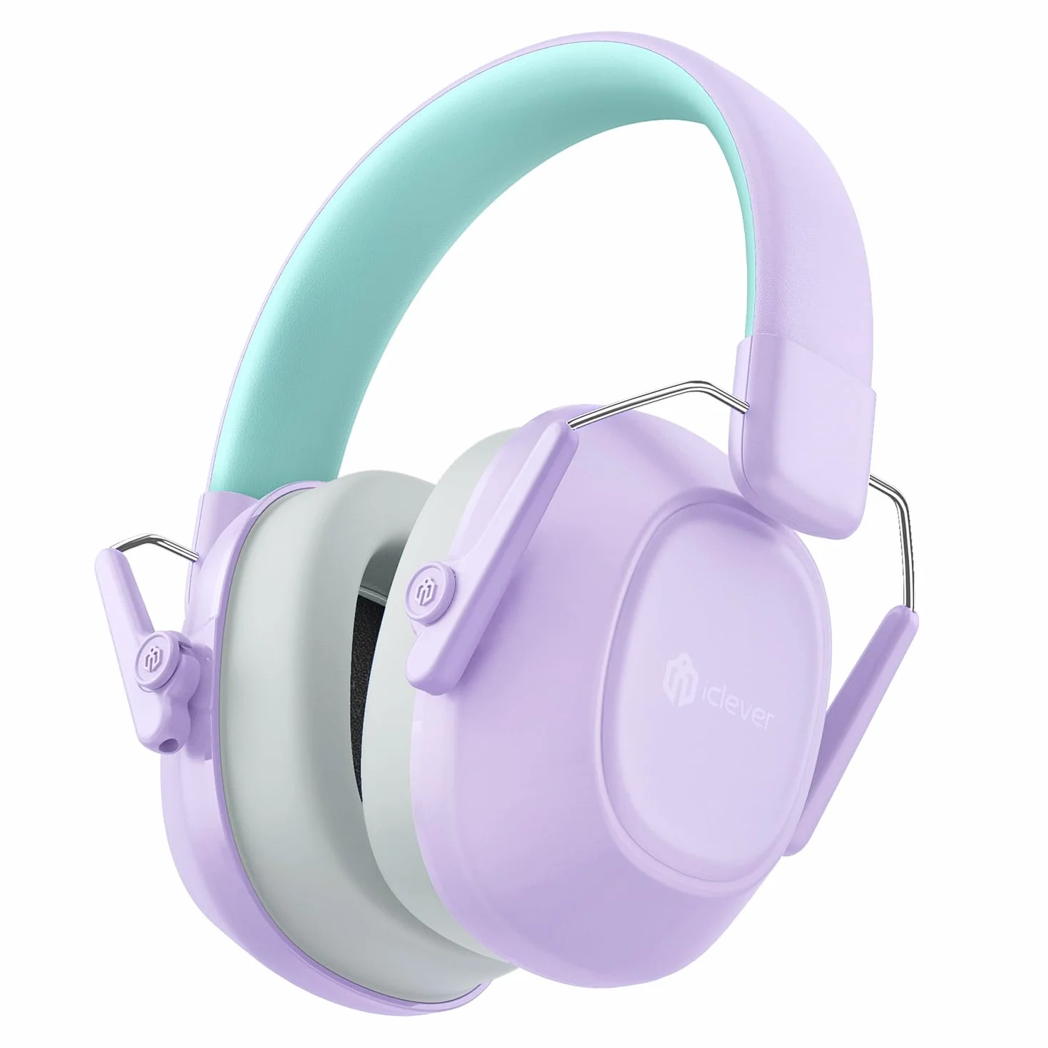 iClever Cuffie con cancellazione del rumore per bambini, 26 dB NRR di sicurezza, riduzione del rumore, paraorecchie per autismo, sensoriale e concentrazione, protezione dell'udito per fuochi