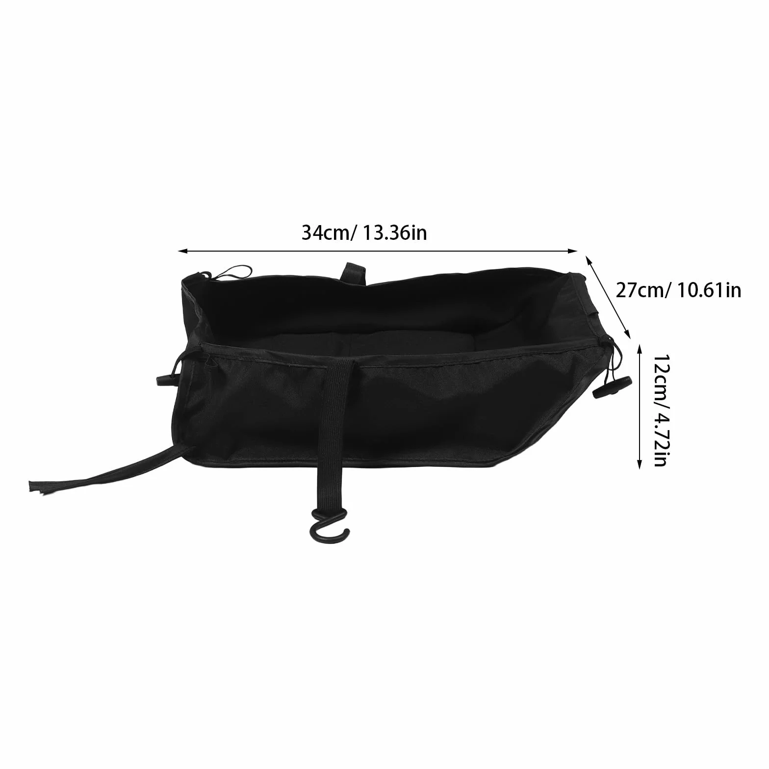 Gatuida Cestello portaoggetti universale per passeggino, accessorio per riporre il passeggino sotto la borsa, organizer facile da installare per accessori da viaggio e da esterno.