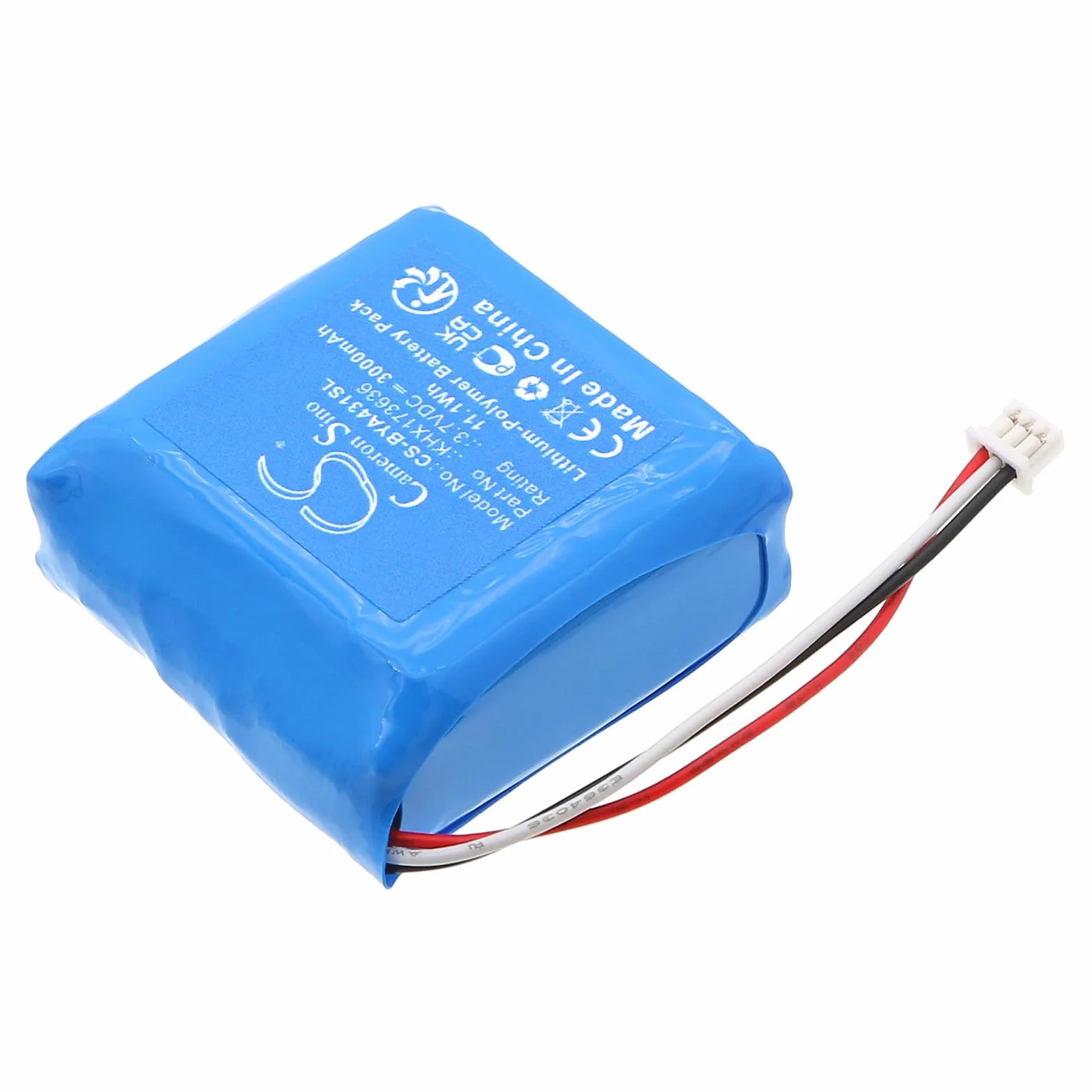 TECHTEK Batteria 3000mAh compatibile con [Babymoov] A014429, A014431, A014433, Babyphone YOO Go+ HD, Babyphone YOO Roll sostituisce KHX173636