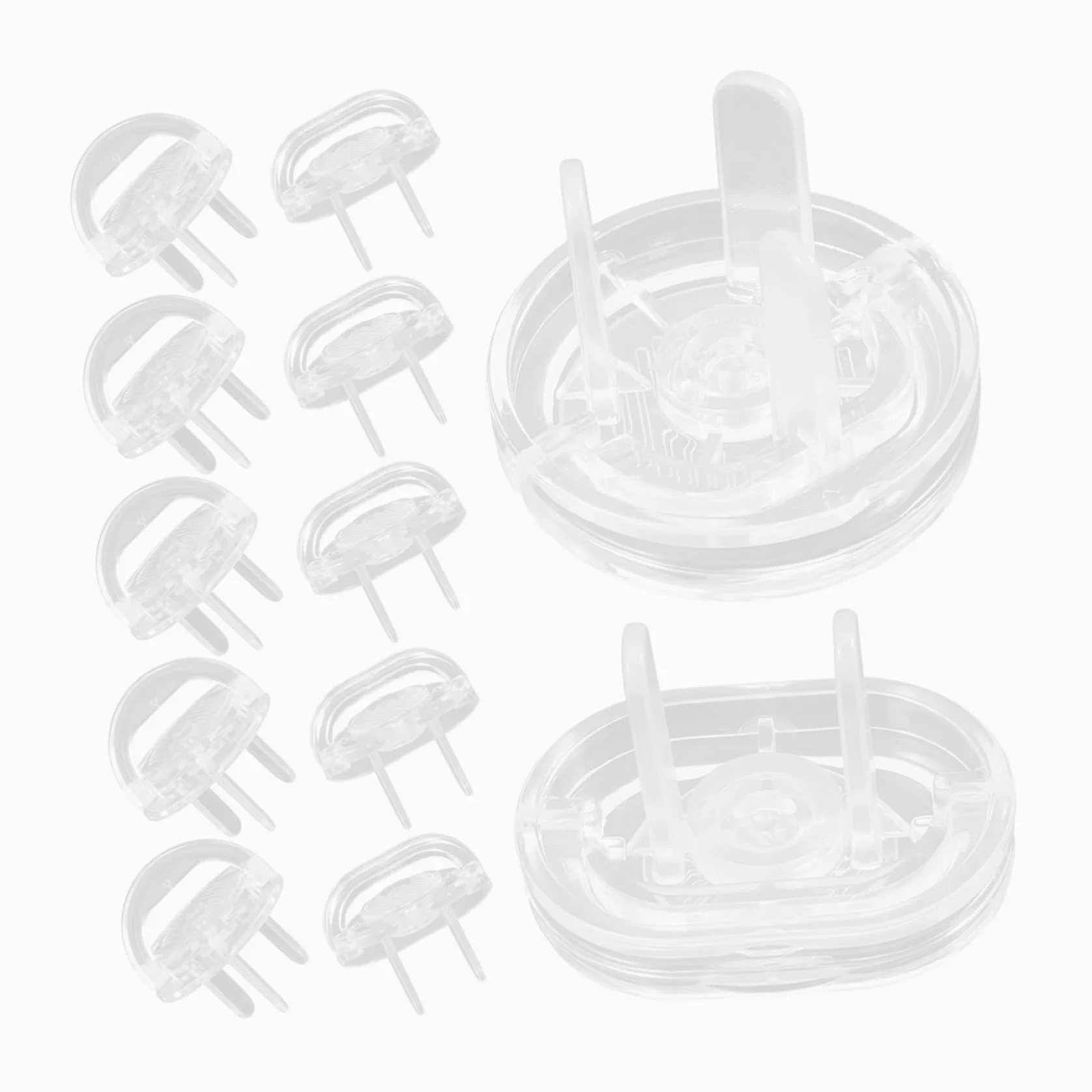 Hemobllo 4sets Copriprese Elettriche Per Trasparenti Due Facili Installare e Resistenti Protezione Elettrici Per